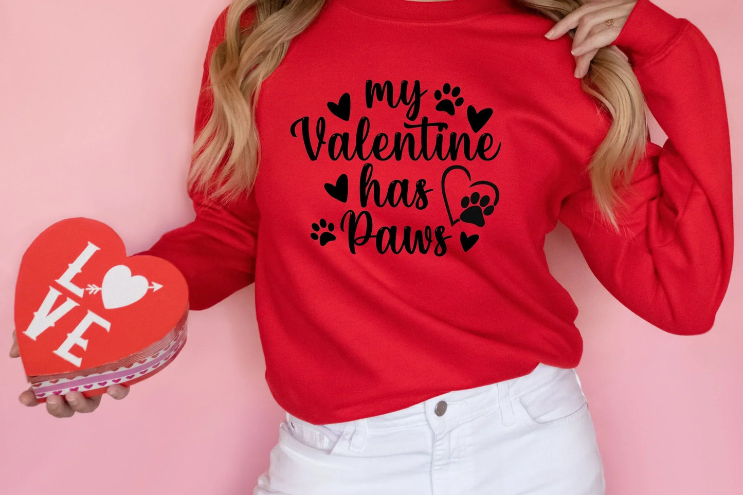 My Valentine Has Paws Shirt | Pet Lover Valentines Day Shirt, My Dog Is My Valentine, My Cat Is My Valentine, Dog Mom Shirt, Cat Mom Shirt HMDesignStudioUS