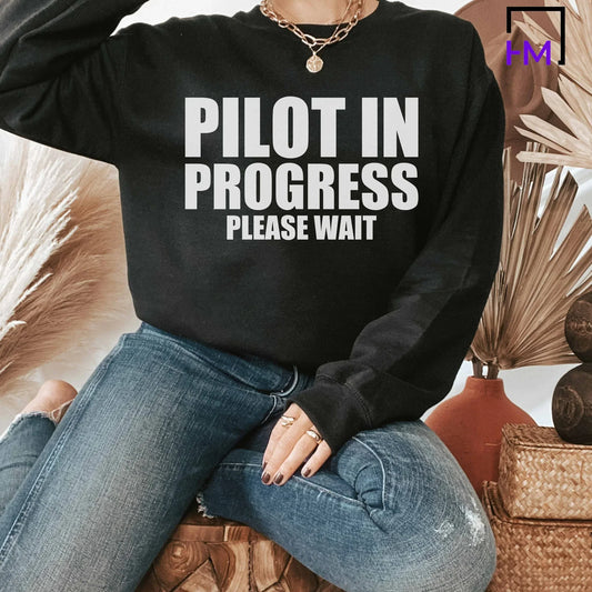 New Pilot Shirt, Airplane Mode Shirt, Aviation Graduate Student, Pilot Gift for Traveler, Adventurer Gift, Frequent Flyer Vacation Shirt HMDesignStudioUS