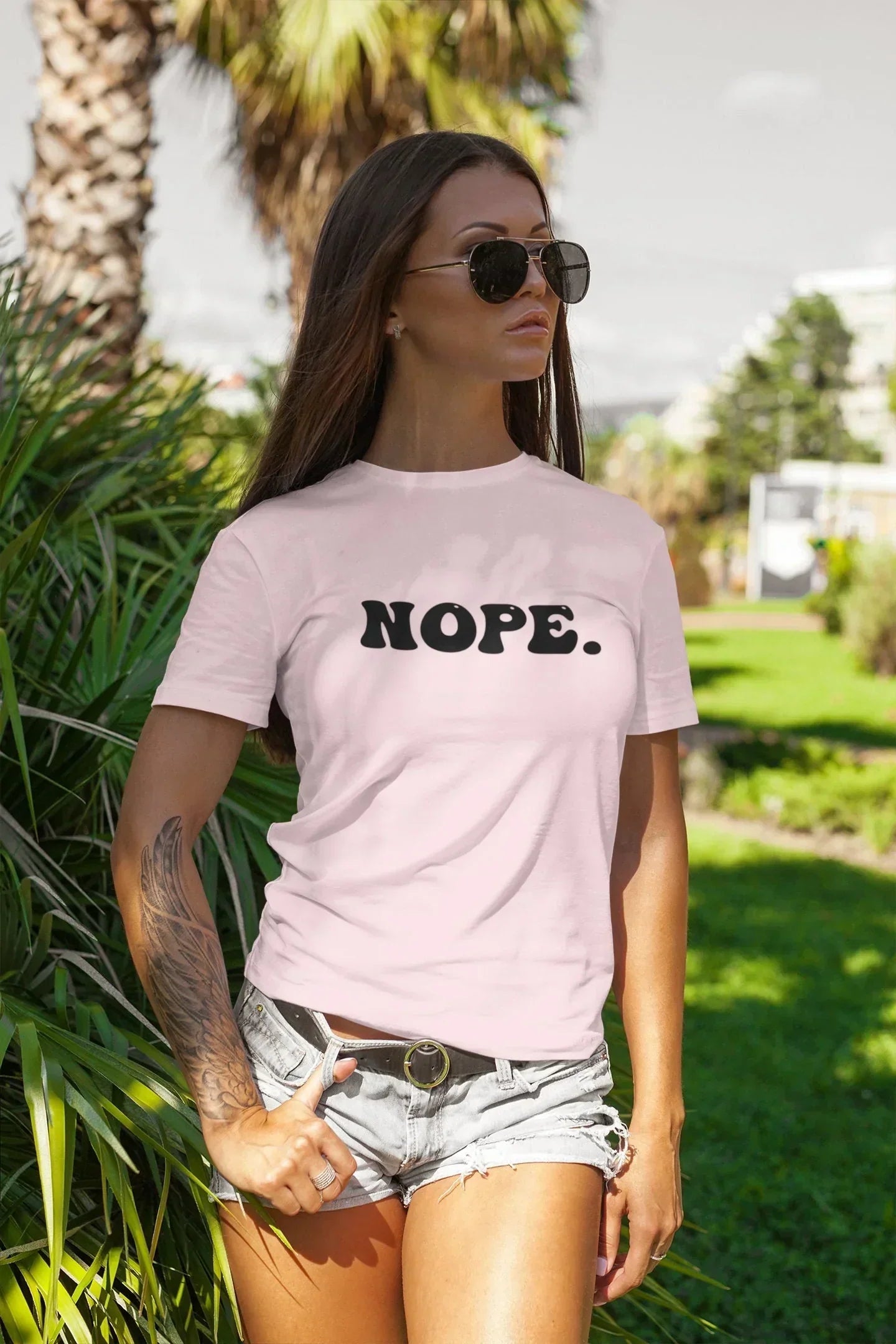 Nope Retro Shirt, Funny Sweatshirt, Cute Sassy Gift, Funny Graphic Longsleeve Tee, Funny Hoodie, Gift For Her, Sarcastic Sweater