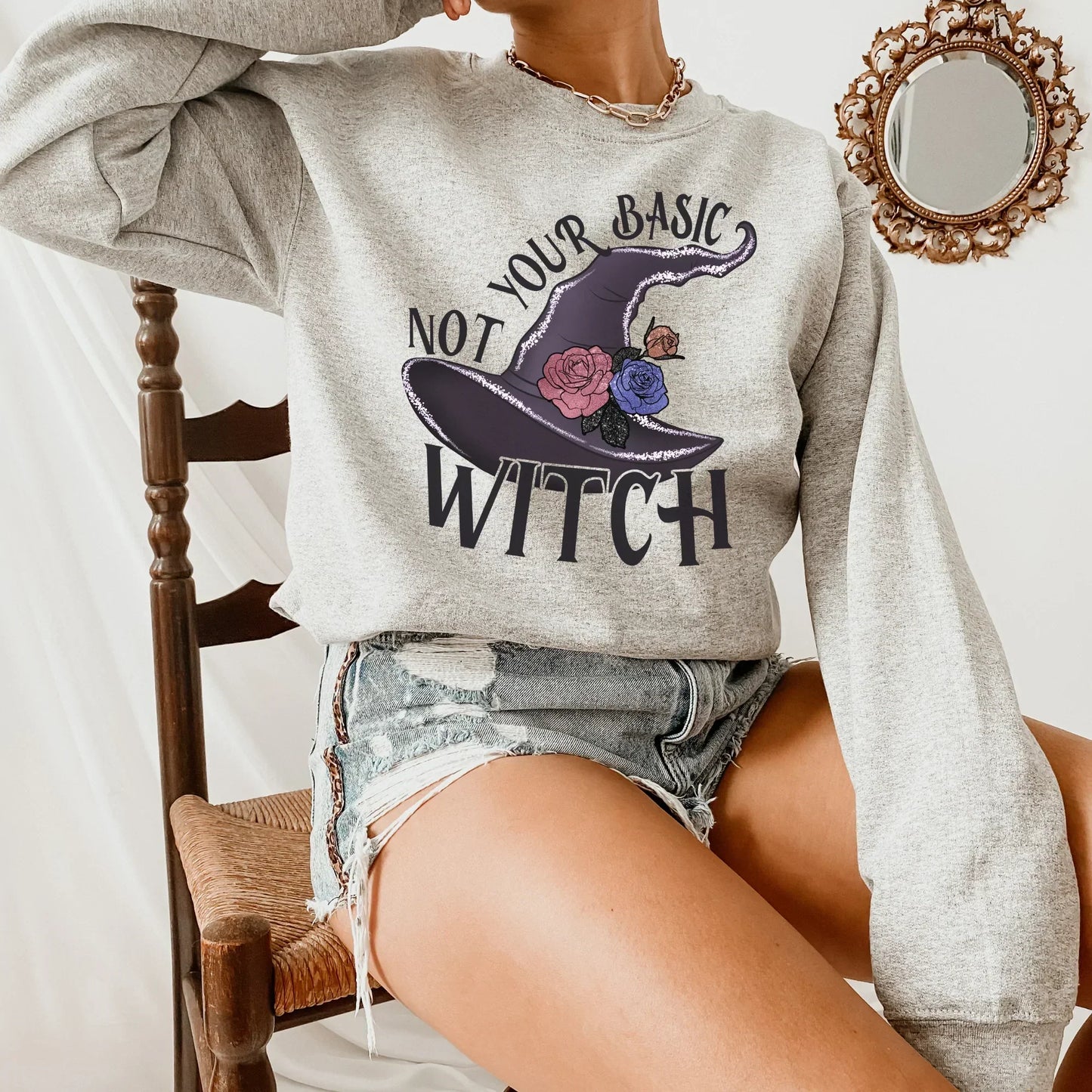 Not your Basic Witch, Gothic Shirt, Witchy Vibes Tee HMDesignStudioUS