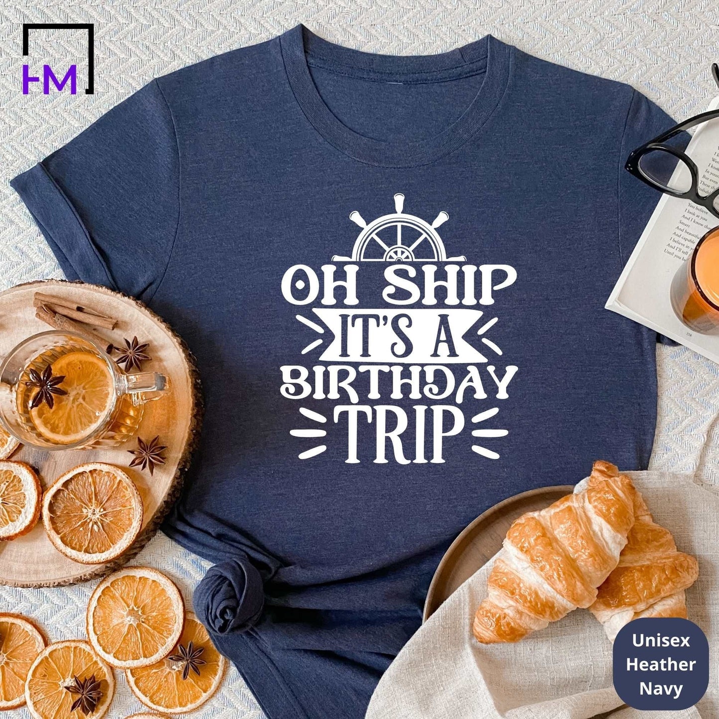 Oh Ship It's a Birthday Trip, Birthday Cruise Shirts for Girls Trip