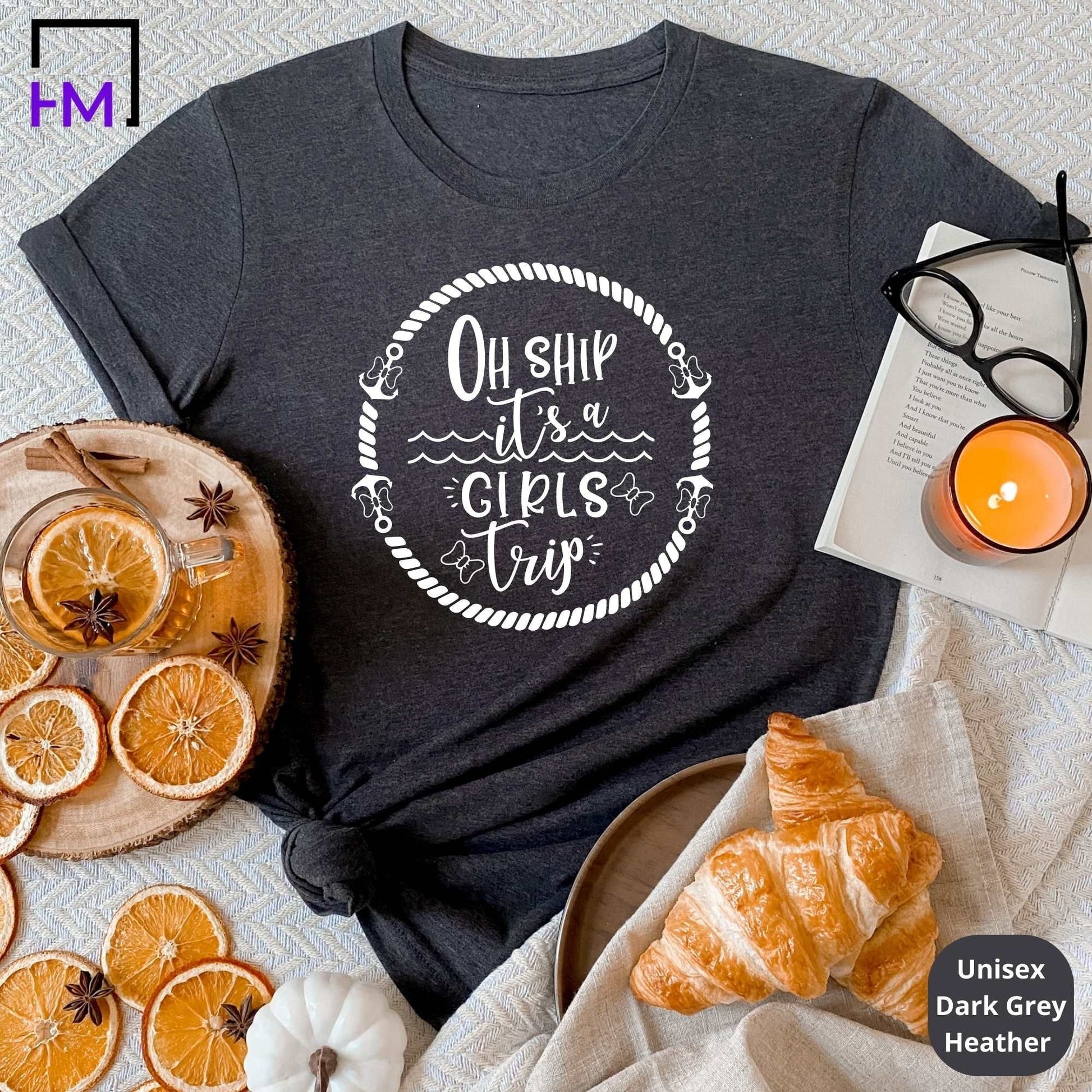 Oh Ship It's a Girls Trip Cruise Shirt Ropes HMDesignStudioUS
