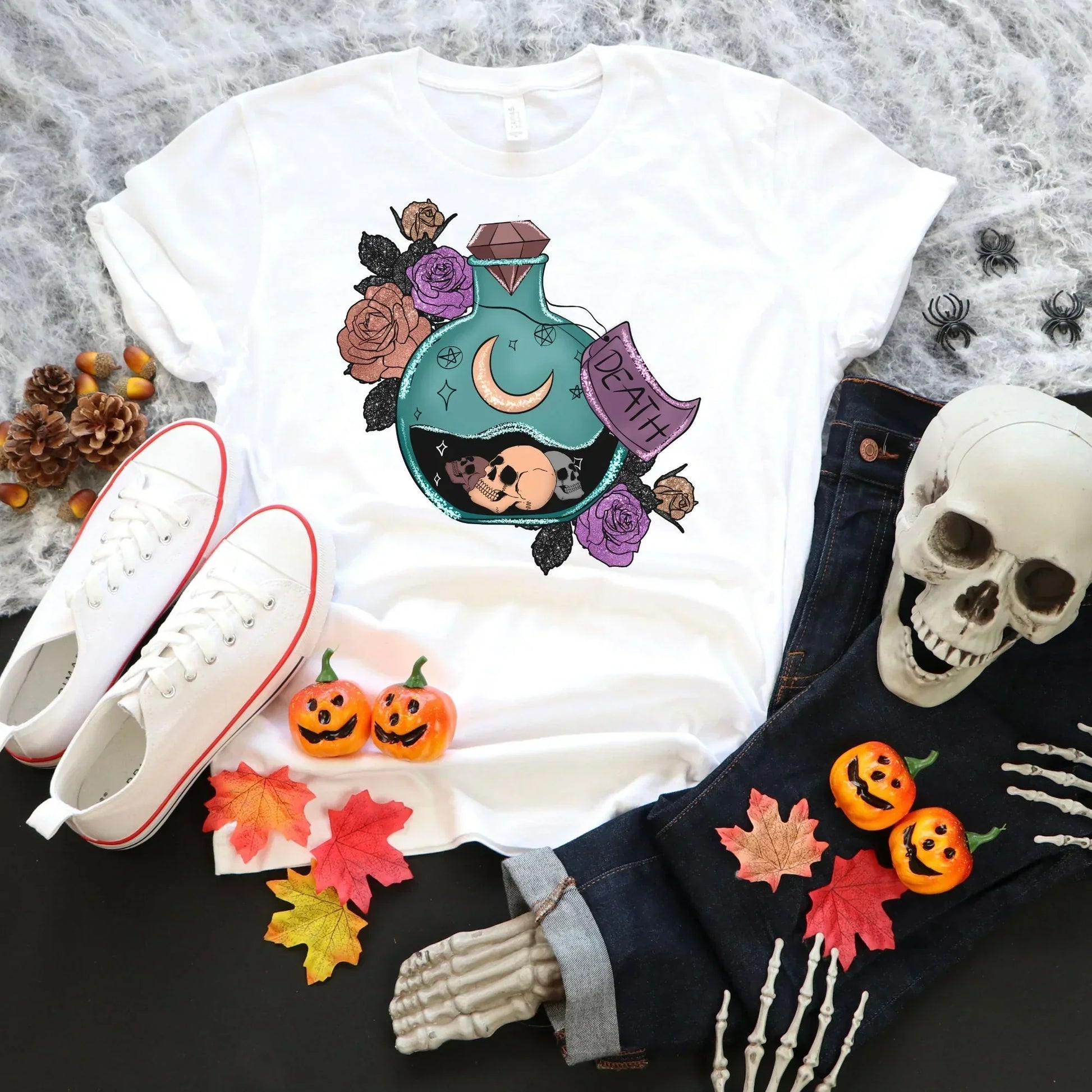  Halloween Pumpkin Pastel Goth Grunge Candy Gore Shirt : Clothing,  Shoes & Jewelry