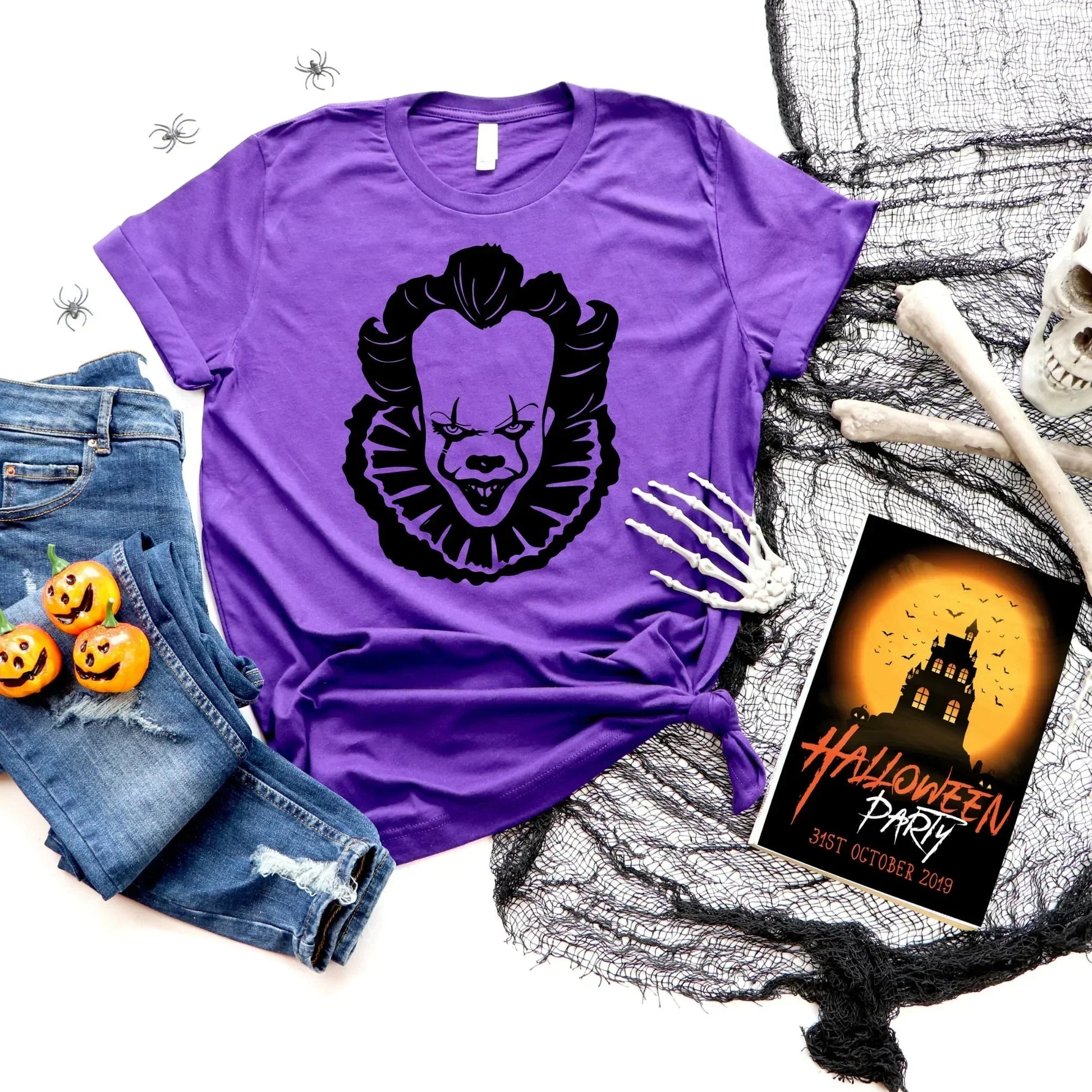 Pennywise Shirt, Scream Shirt, Horror Movie Hoodie, Freddy Krueger, IT Jason Halloween Sweater, Halloween Crewneck, Halloween Party T-Shirt