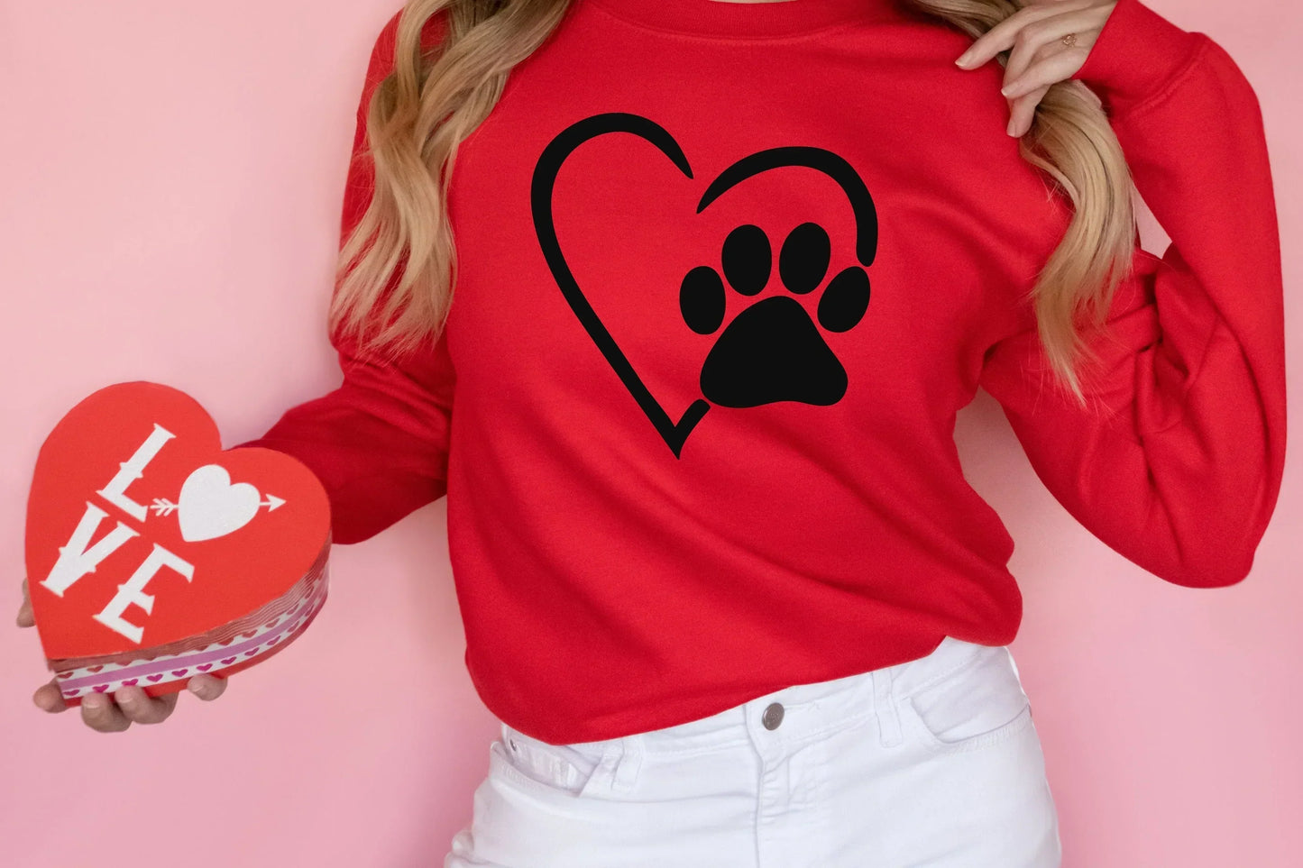 Pet Lover Valentines Day Shirt, My Dog Is My Valentine, My Cat Is My Valentine, Dog Mom Shirt, Cat Mom Shirt, My Valentine Has Paws Shirt HMDesignStudioUS