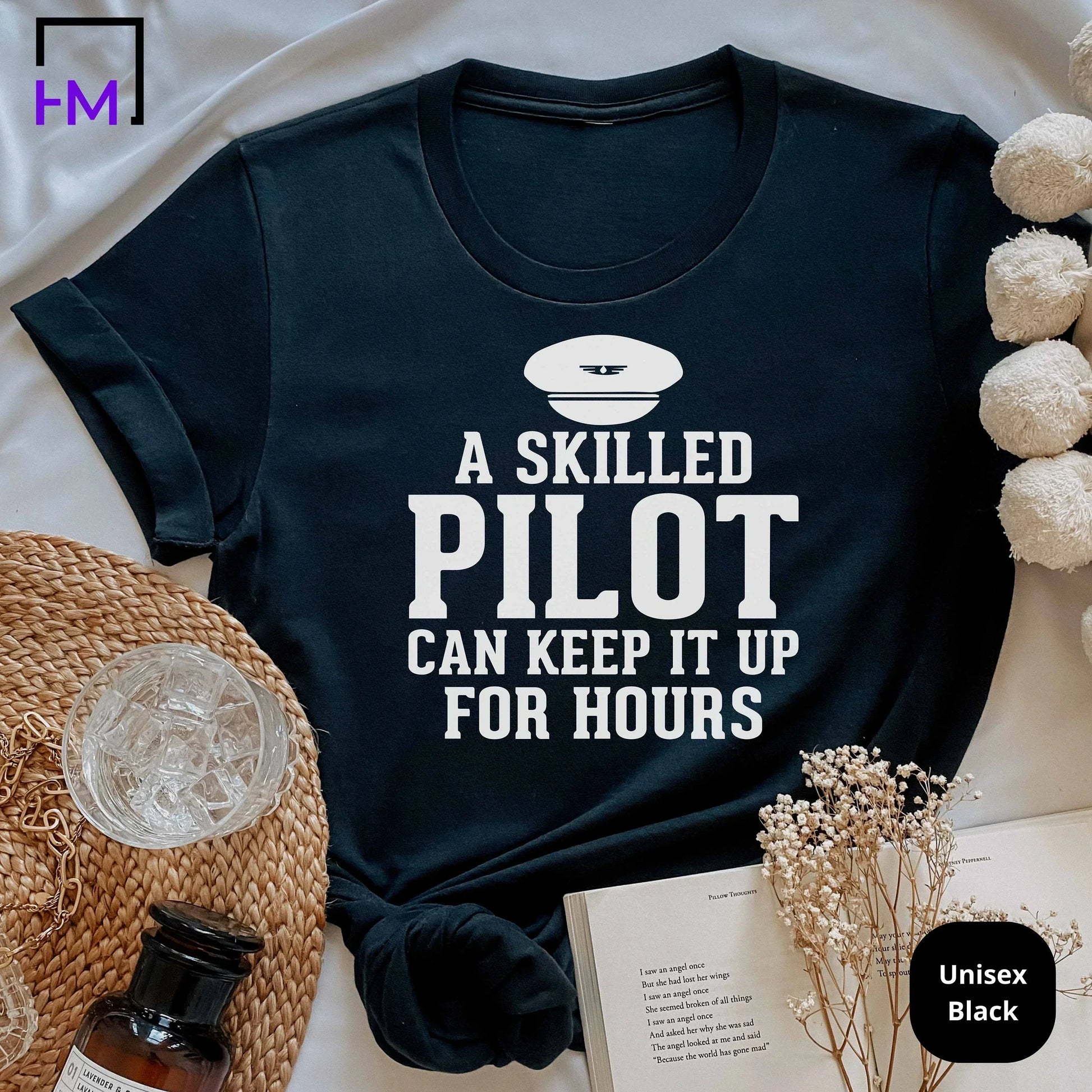 Pilot Shirt, Airplane Mode Shirt, Aviation Graduate Student, New Pilot Gift for Traveler, Adventurer Gift, Frequent Flyer Vacation Shirt HMDesignStudioUS