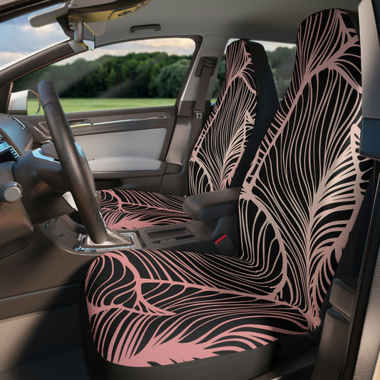 Pink and Black Car Seat Cover