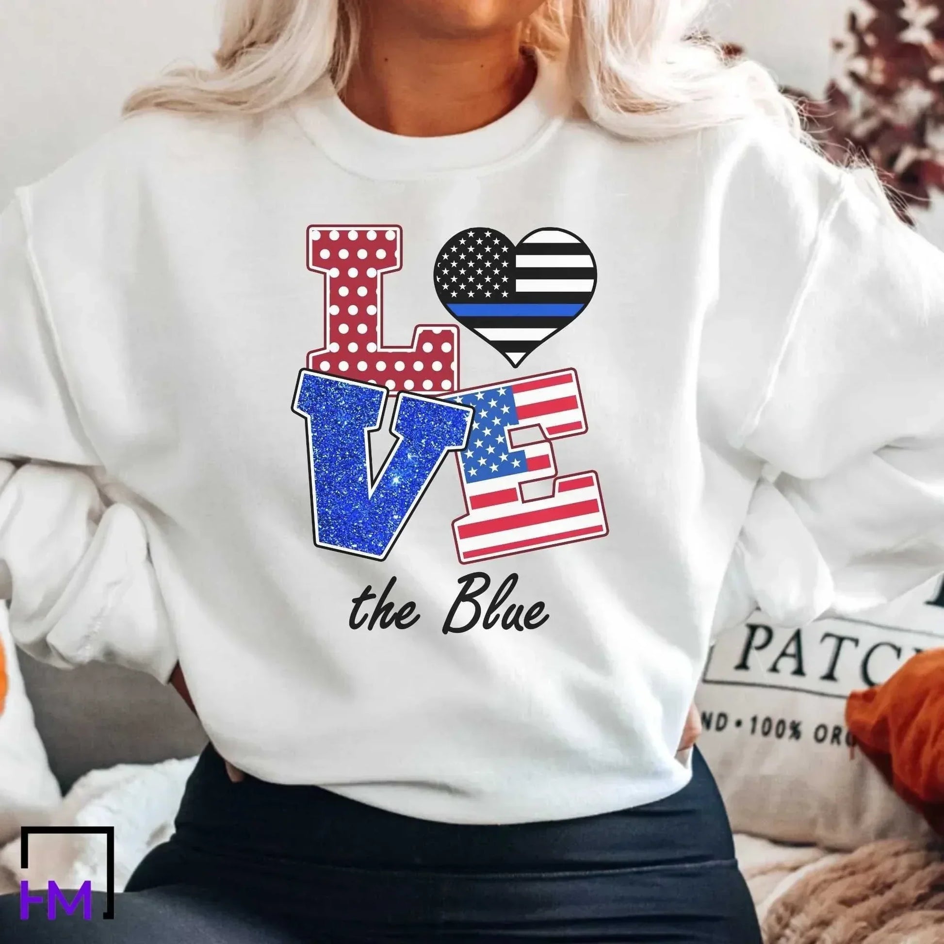 Police Shirt for Women, Police Wife Shirt, Police Academy Graduate Shirt, Policemen Mom Gift, Back the Blue Sweater, Gift for Police Officer