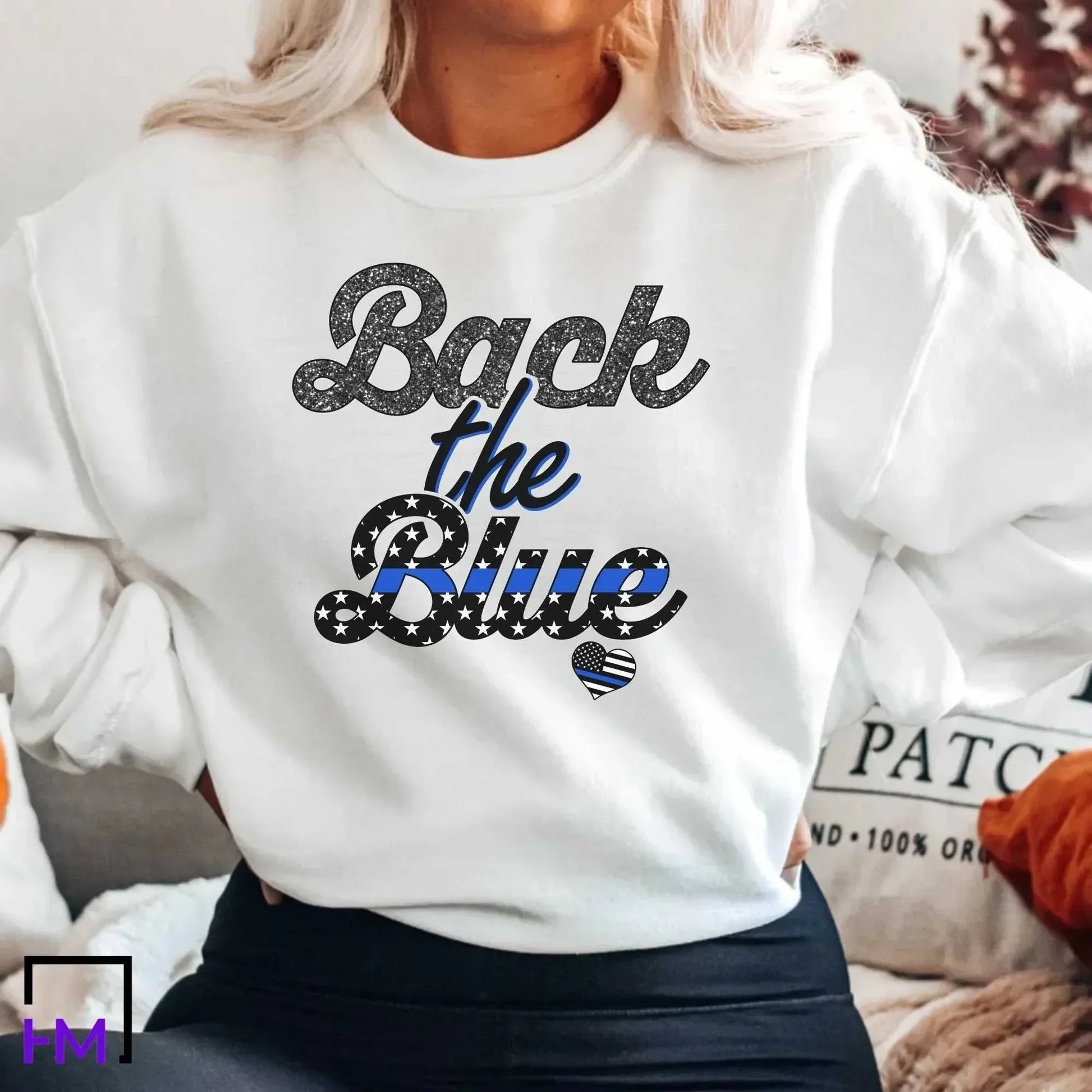 Police Shirt for Women, Police Wife Shirt, Support Police Academy Graduate, Police Mom Gift, Back the Blue Sweater, Gift for Police Officer