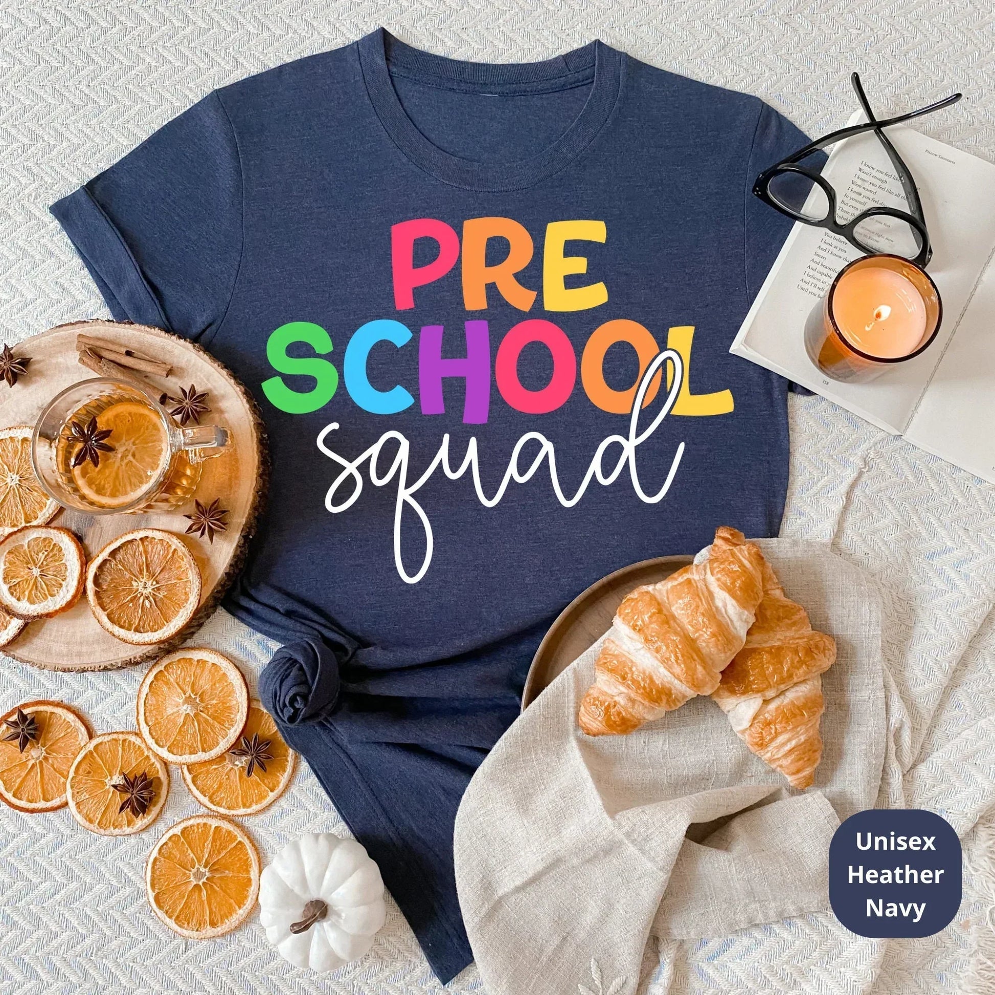 Pre-School Teacher T-Shirt | Great for New Day Care Teams, Appreciation Gifts, Back to School, Holiday Celebration, Christmas Presents Gift HMDesignStudioUS