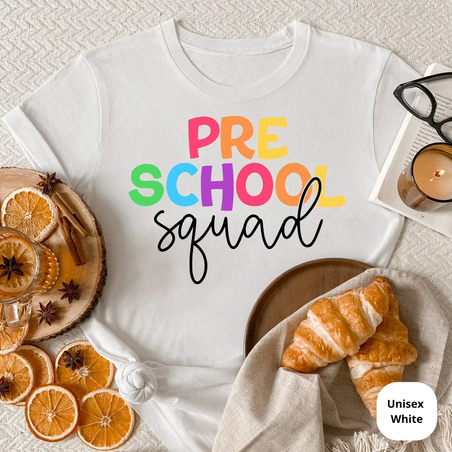 Pre-School Teacher T-Shirt, Pre-K Crew, New Teacher Gift, Matching Team Preschool Shirts, Back to School, Daycare Teacher Gift, Teacher Team HMDesignStudioUS