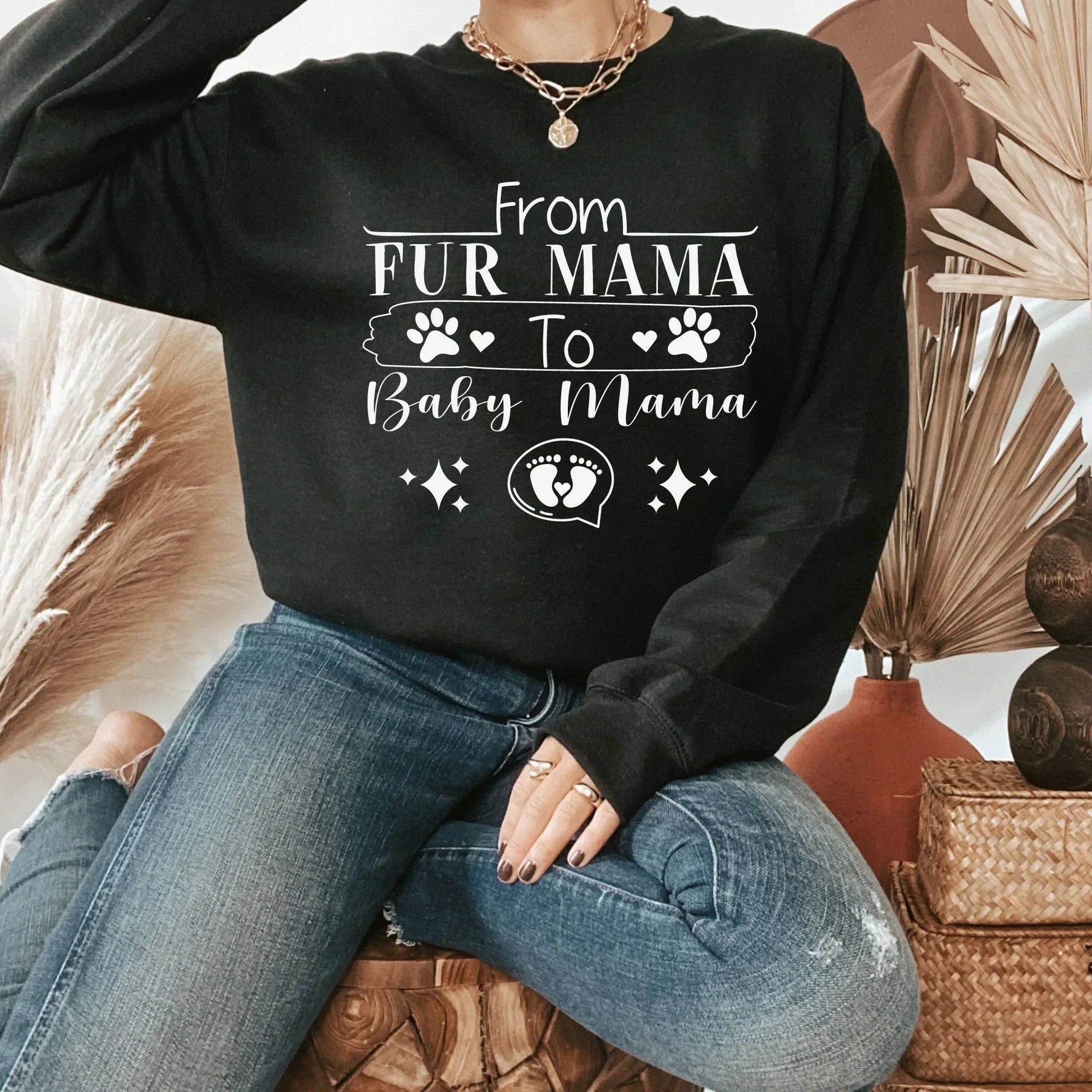 Pregnancy sweatshirt, Maternity shirt, Dog Mom, Pregnancy Reveal to Husband, Soon to Be Mom, Expecting Mother Hoodie, New Baby Coming Soon HMDesignStudioUS