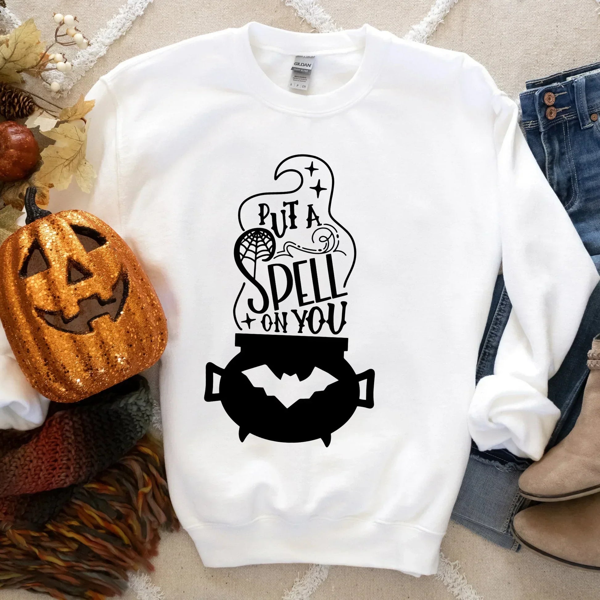 Put a Spell On You, Hocus Pocus Shirt, Halloween Sweater, Halloween Crewneck, Halloween Party, Horror Shirt, Funny Halloween, Horror Movie