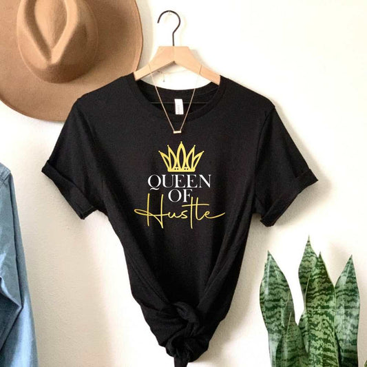 Queen of Hustle, Black Entrepreneur Shirt HMDesignStudioUS