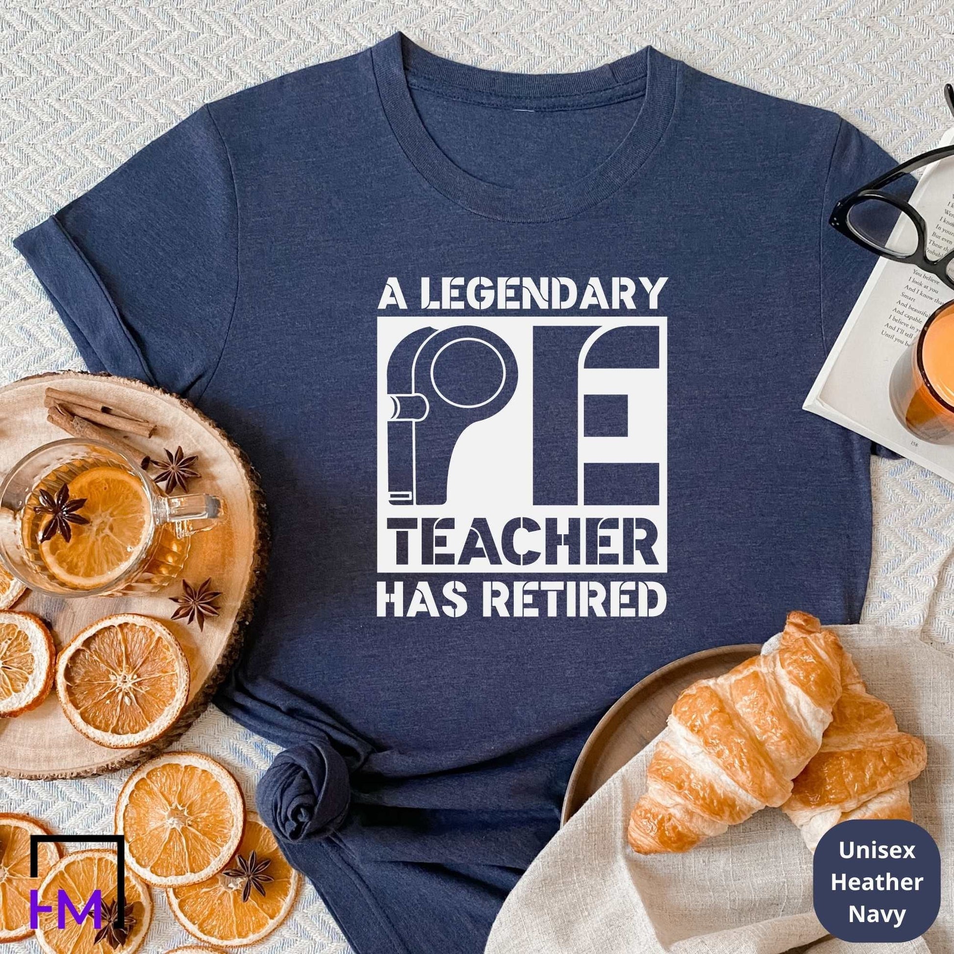 Retired Physical Education Teacher Shirt, PE Gift, PE Teacher Shirt, Teacher Gift, Physical Education Teacher Gift Shirt, School Coach Gift HMDesignStudioUS
