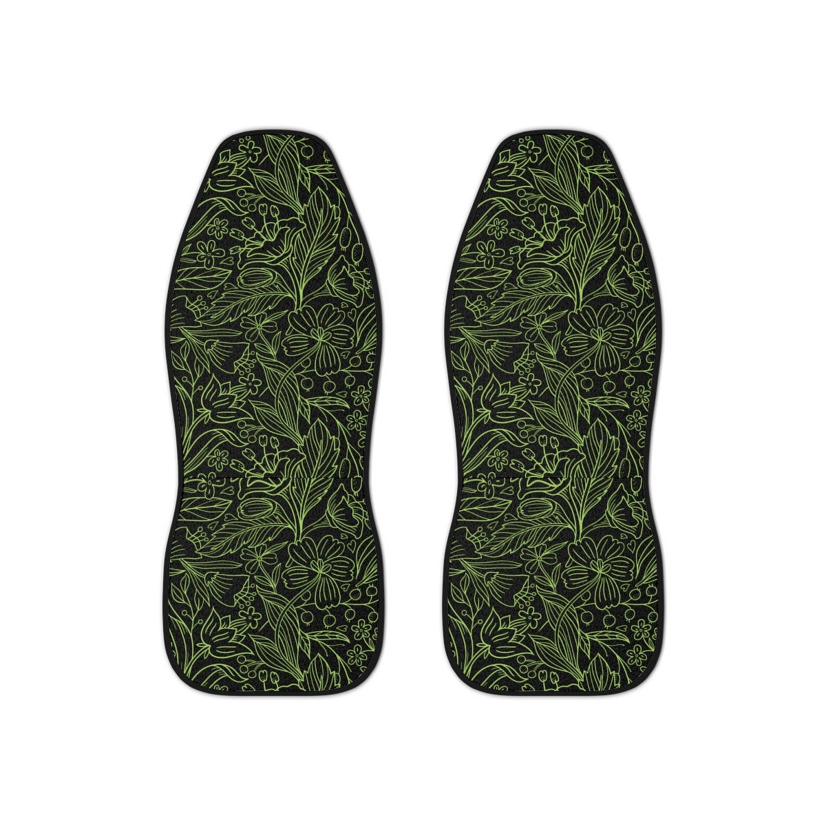 Sage Green Seat Covers for Cars, Boho Car Seat Cover, Car Accessories for Women, Hippie Car Decor, Cottagecore Floral Universal Vehicle Mat