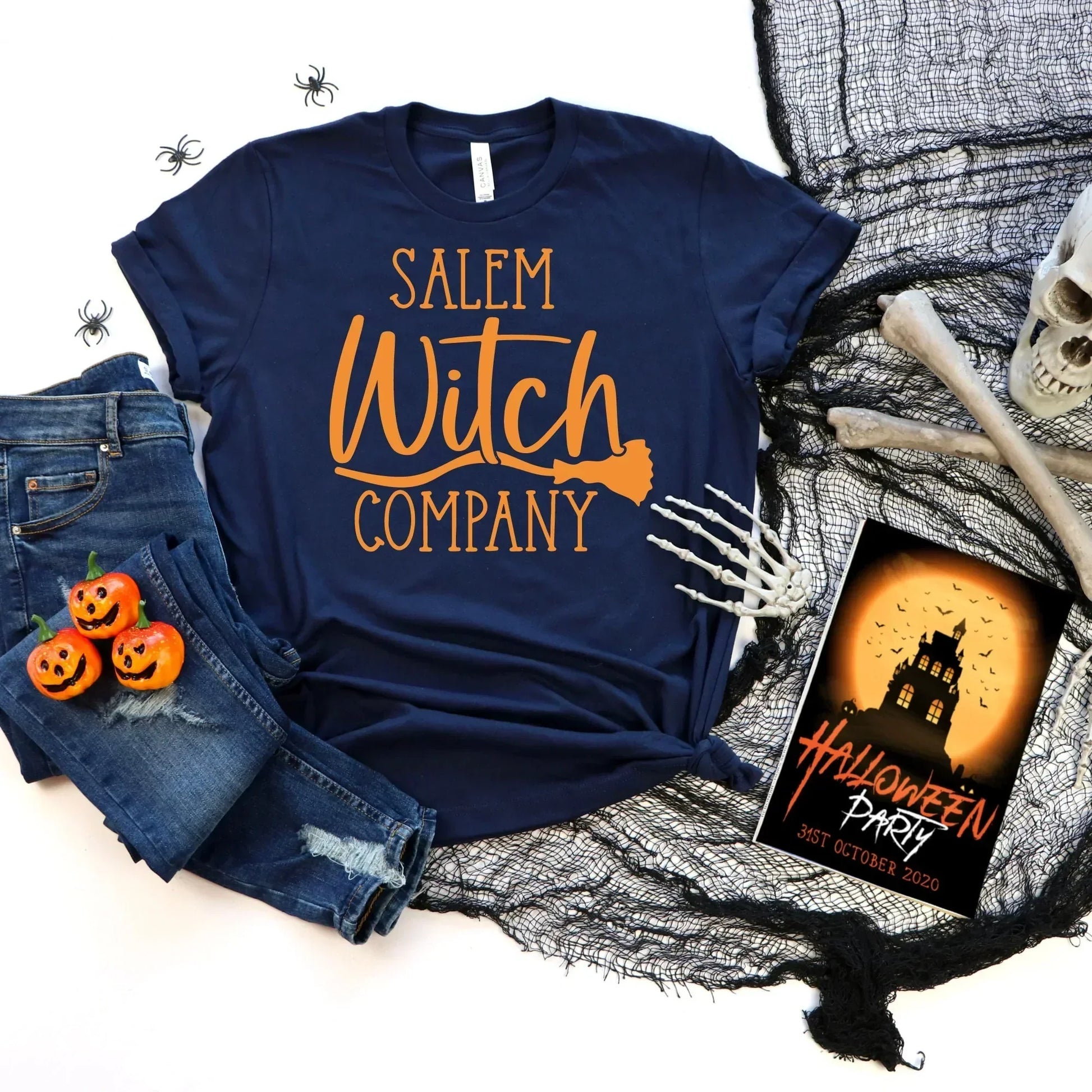 Salem Witch Company Halloween Sweater, Halloween Crewneck, Funny Halloween Party, Cute Halloween Hoodie, Halloween Cat Shirt, Witch Shirt HMDesignStudioUS