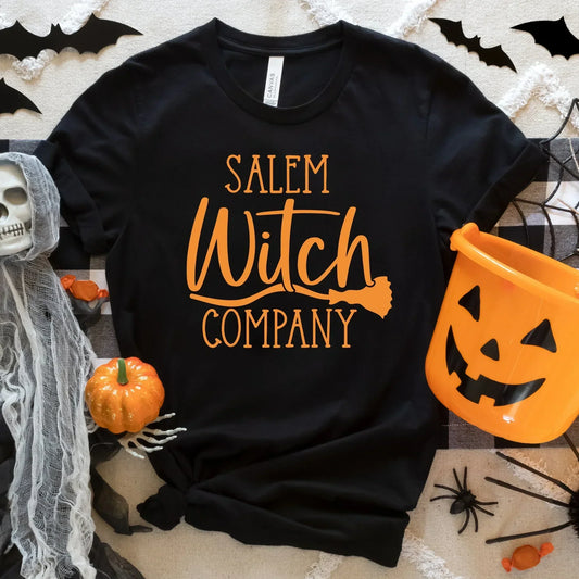 Salem Witch Company Halloween Sweater, Halloween Crewneck, Funny Halloween Party, Cute Halloween Hoodie, Halloween Cat Shirt, Witch Shirt