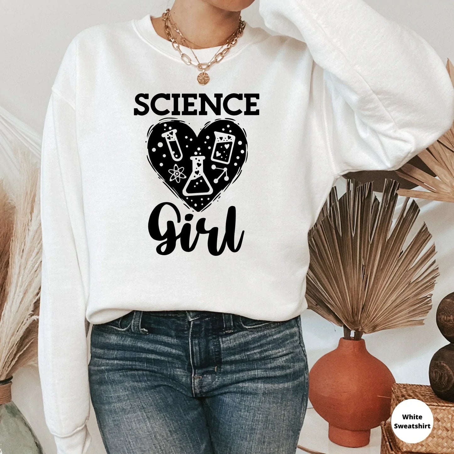 Girls in Science Teacher Shirt