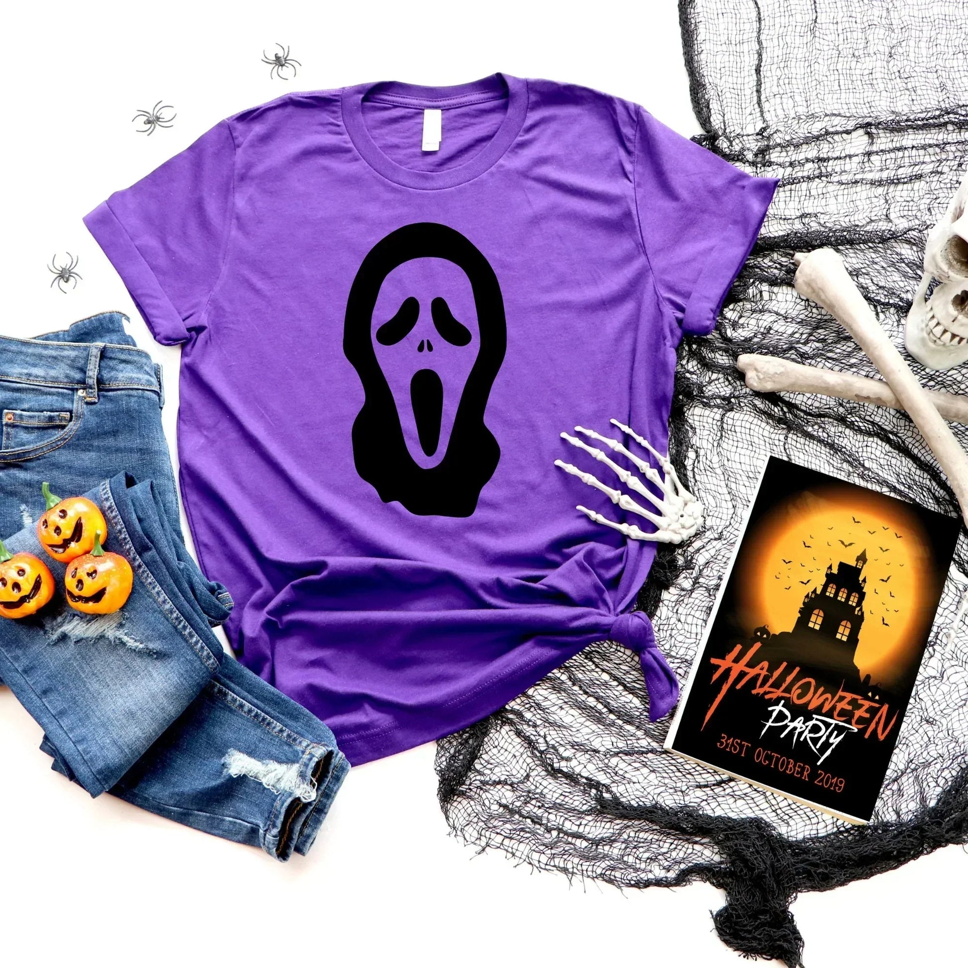 Scream Shirt, Horror Movie Hoodie, Michael Myers Freddy Krueger IT Jason Halloween Sweater, Halloween Crewneck, Halloween Party T-Shirt HMDesignStudioUS
