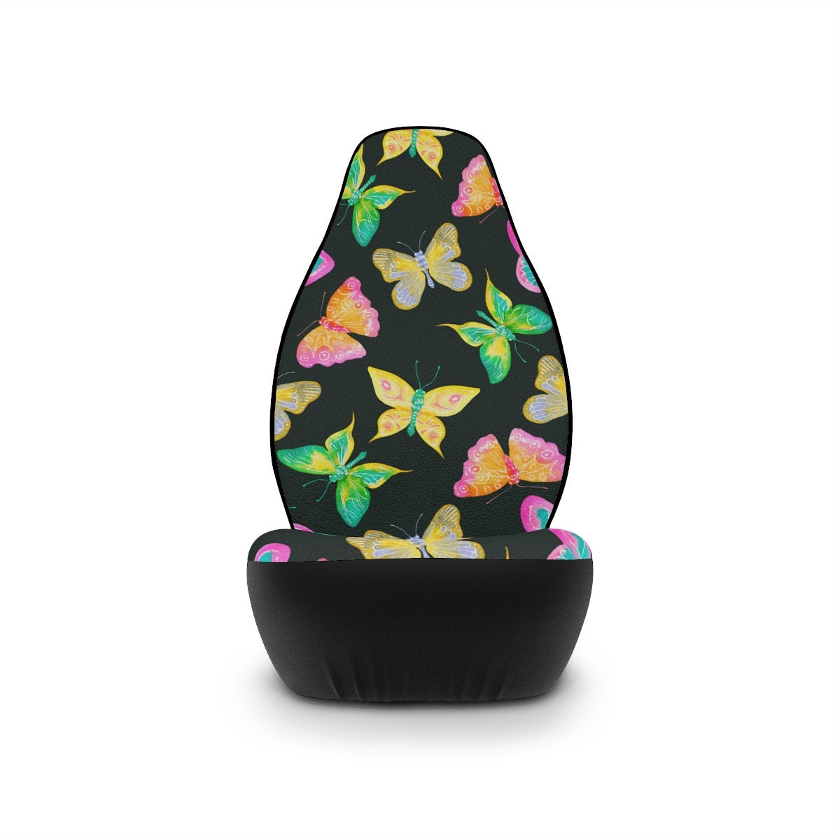 Seat Covers for Cars, Butterfly Boho Car Seat Cover, Hippie Car Accessories for Women, Colorful Bohemian Universal Vehicle Seat Protector HMDesignStudioUS