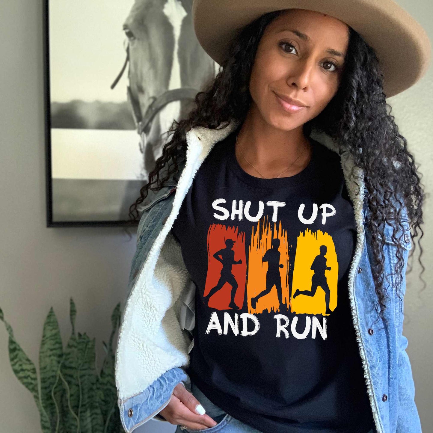 Shut Up and Run, Runner Shirts for Women