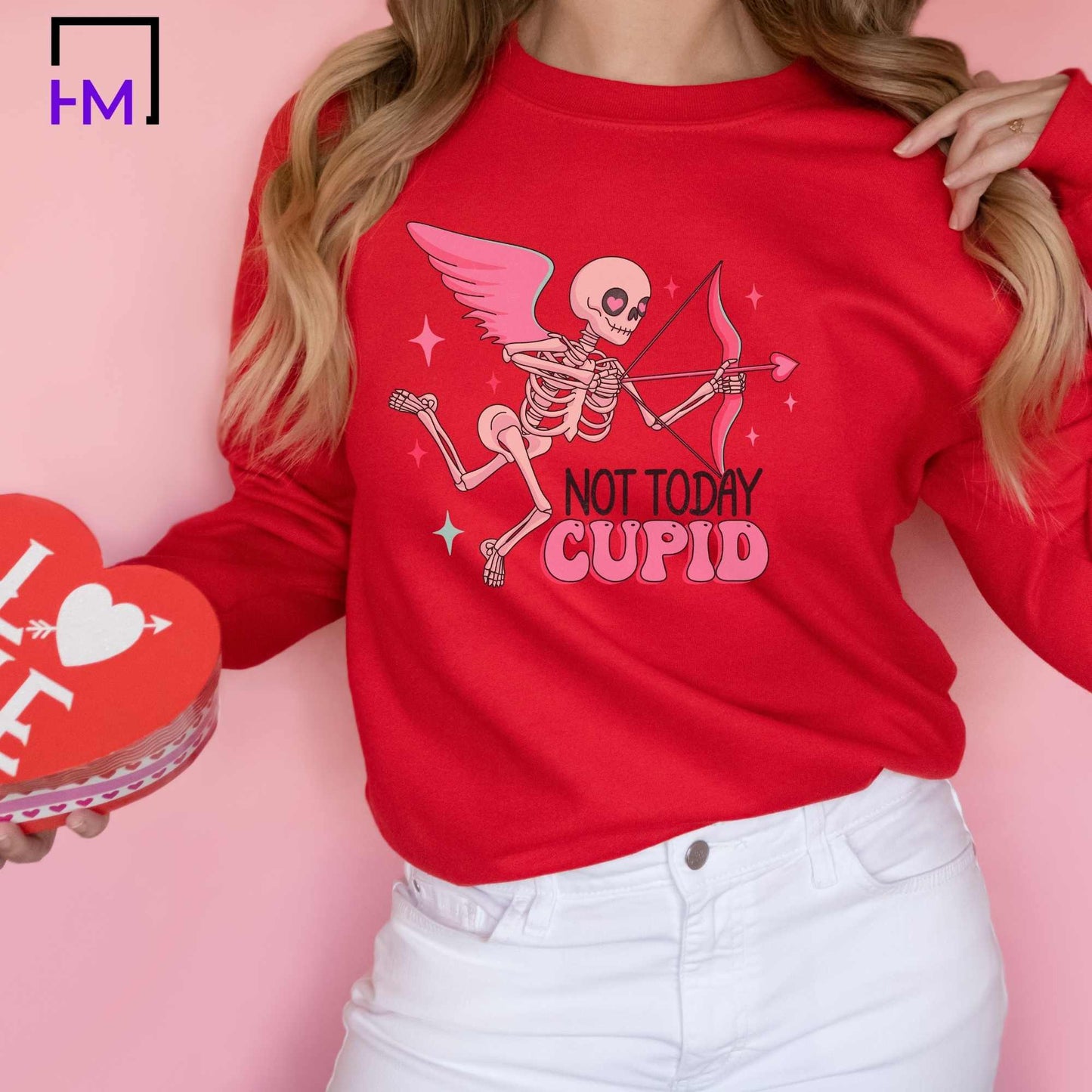Skeleton Anti Valentine's Day Shirt, Skull Valentines Day Shirt, Valentines Day Gift, Funny Valentine Skeleton Shirt, Skeleton Hands Shirt HMDesignStudioUS