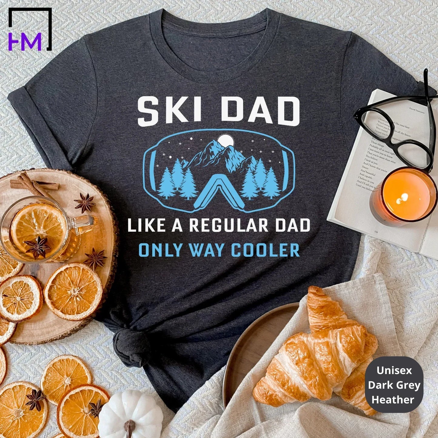 Ski Dad Shirt | Great for New Dads, Soon to Be Daddy, Husband, Boyfriend, Future Father, Co-worker | Christmas, Birthday, Father's Day Gift