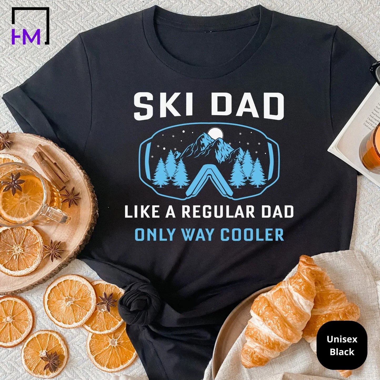 Ski Dad Shirt | Great for New Dads, Soon to Be Daddy, Husband, Boyfriend, Future Father, Co-worker | Christmas, Birthday, Father's Day Gift HMDesignStudioUS