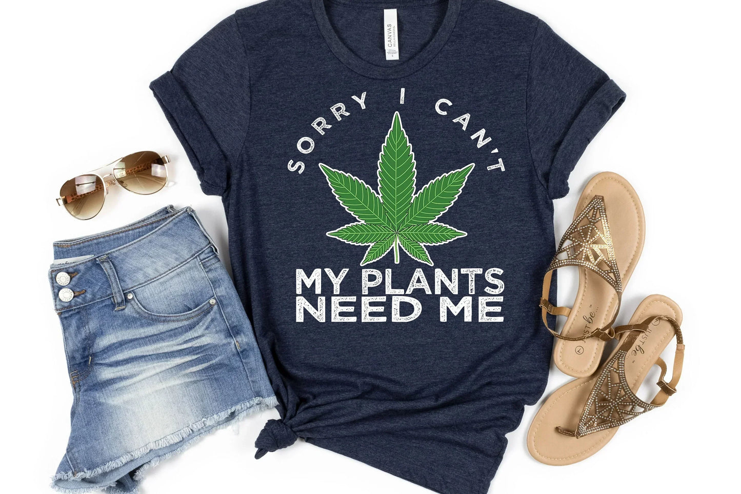 Sorry I Can't My Plants Need Me, Plant Mom, Funny Stoner Shirt HMDesignStudioUS