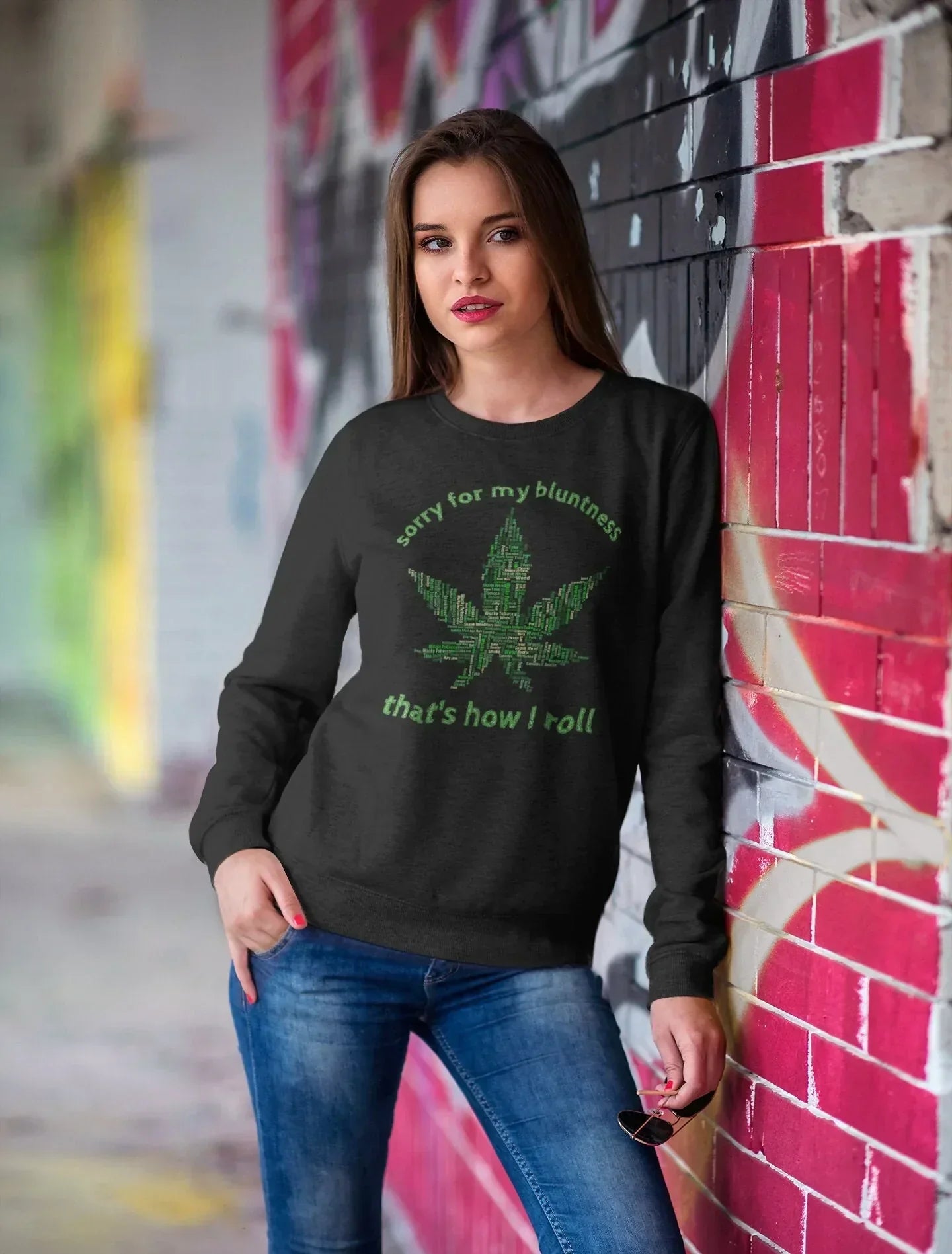 Sorry for My Bluntness, That's How I Roll, Funny Stoner Shirt HMDesignStudioUS