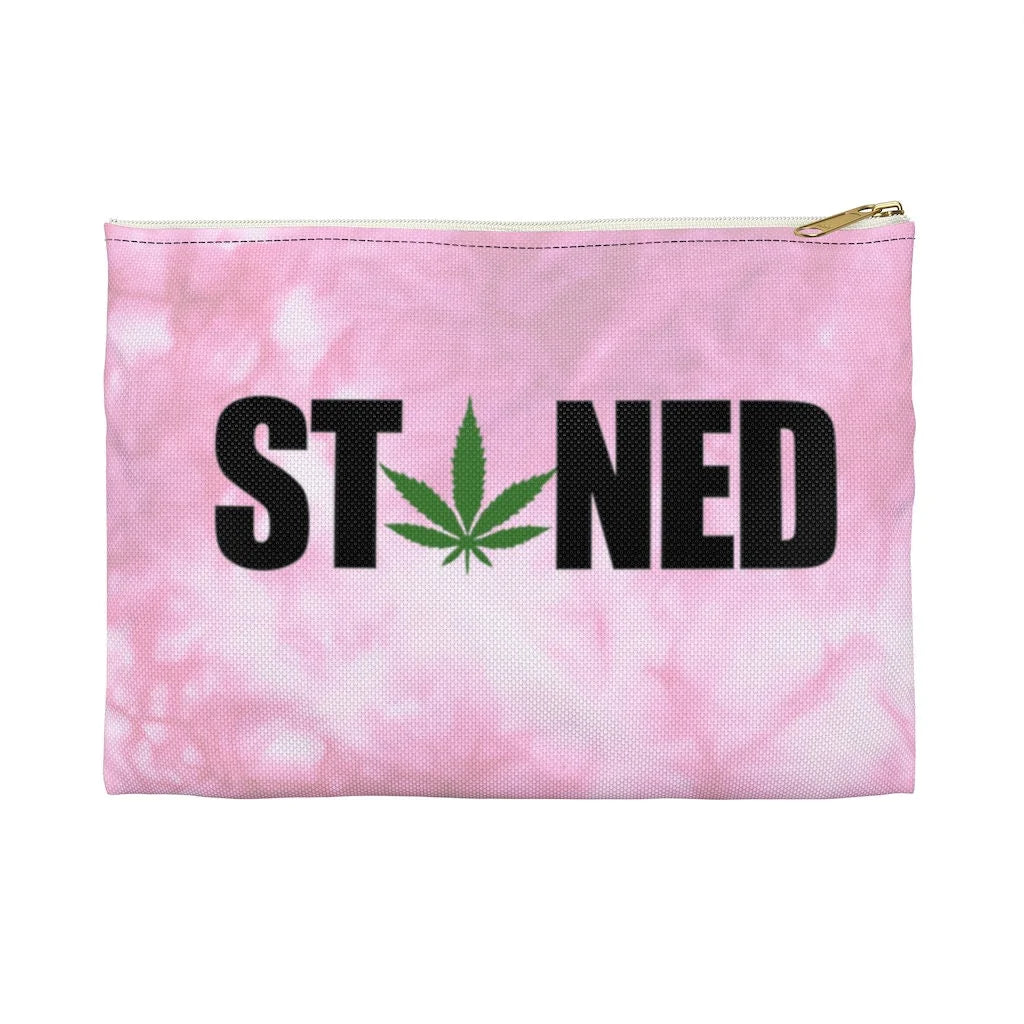 Stoned, Stash Bag, Funny Makeup Bag, Funny Weed Bag, Stoner Gift, Funny Gift for Stoner, Cute Weed Pouch, Weed Accessories, Stasher Pouch HMDesignStudioUS