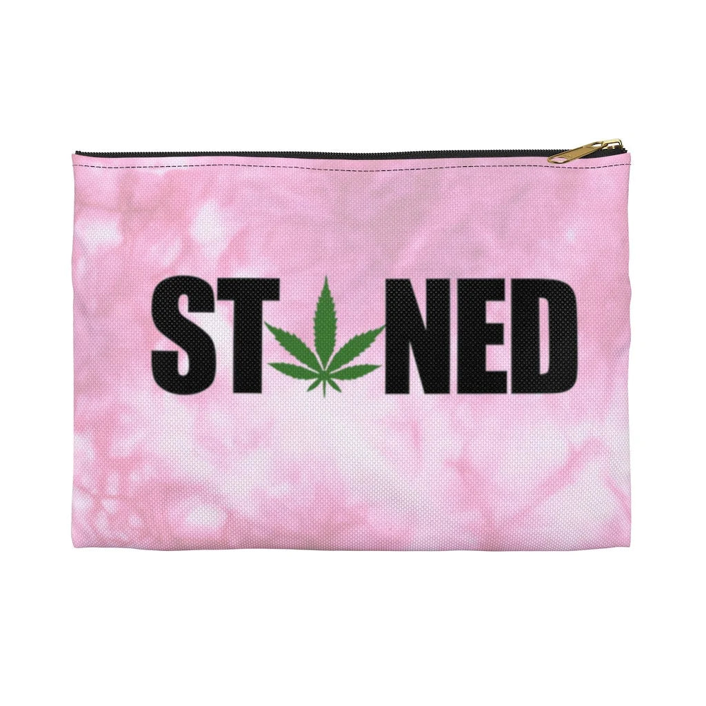 Stoned, Stash Bag, Funny Makeup Bag, Funny Weed Bag, Stoner Gift, Funny Gift for Stoner, Cute Weed Pouch, Weed Accessories, Stasher Pouch HMDesignStudioUS