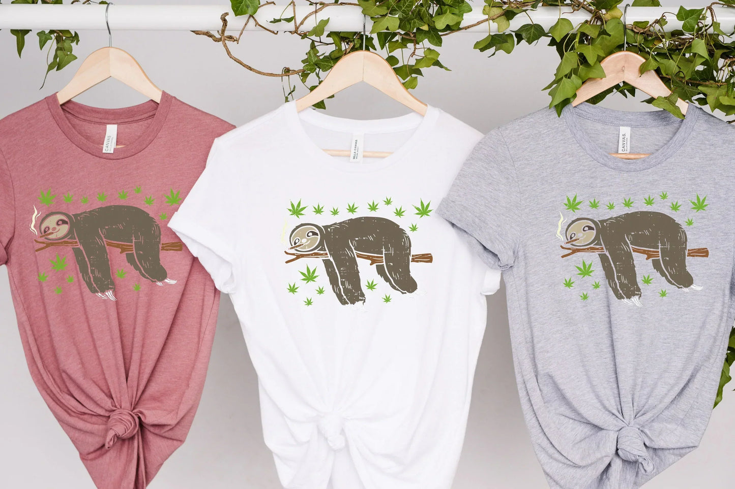 Stoner Gifts, Hippie Clothes, Weed Gifts, Weed Shirt, Sloth Gift, Stoner Girl, Stoner Gift for Him, Stoner Gift for Her, Marijuana T shirts HMDesignStudioUS