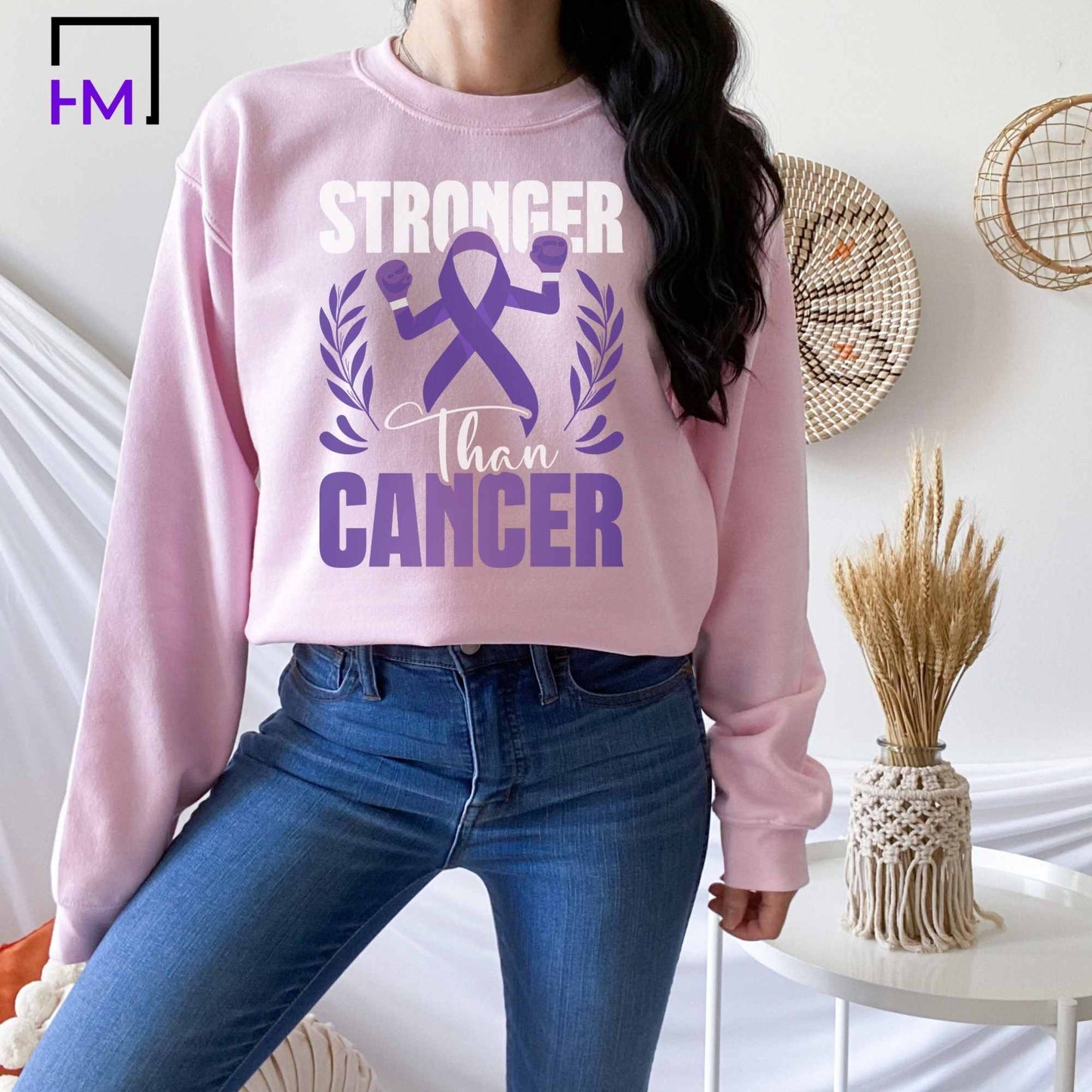Stronger than Cancer, World Cancer Day Shirt, Breast Cancer Shirt, Never Give Up, Cancer Survivor Gifts, Stronger than Cancer Sweatshirt, Pink Ribbon Hoodie