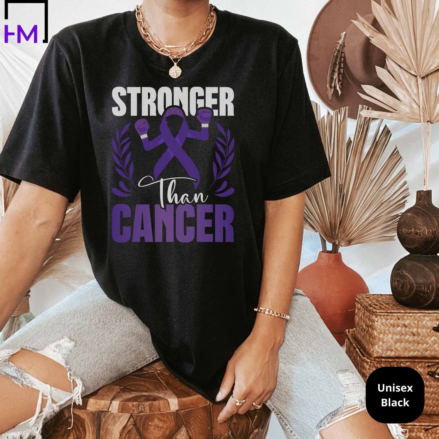 Stronger than Cancer, World Cancer Day Shirt, Breast Cancer Shirt, Never Give Up, Cancer Survivor Gifts, Stronger than Cancer Sweatshirt, Pink Ribbon Hoodie HMDesignStudioUS