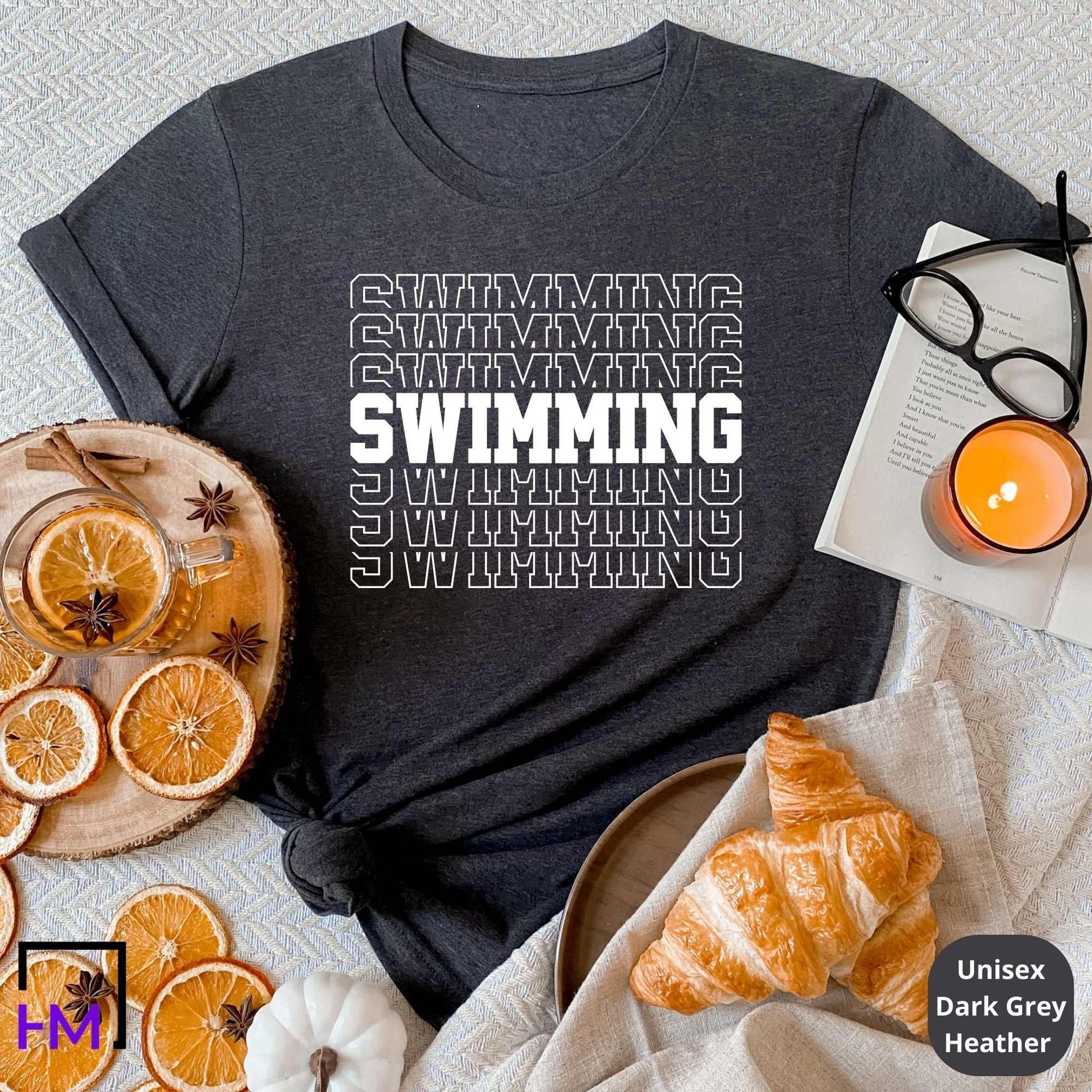 Swim in Style: Unique Swimming Themed T-Shirts for True Water Enthusiasts HMDesignStudioUS