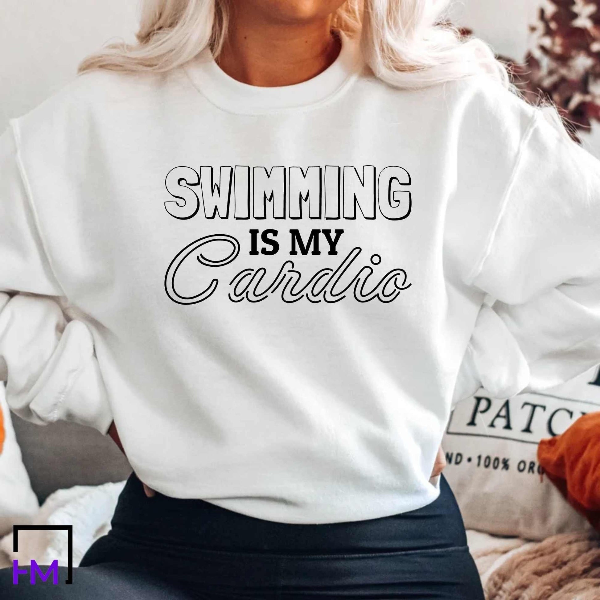 Swimming is My Cardio Swimming Themed Shirt