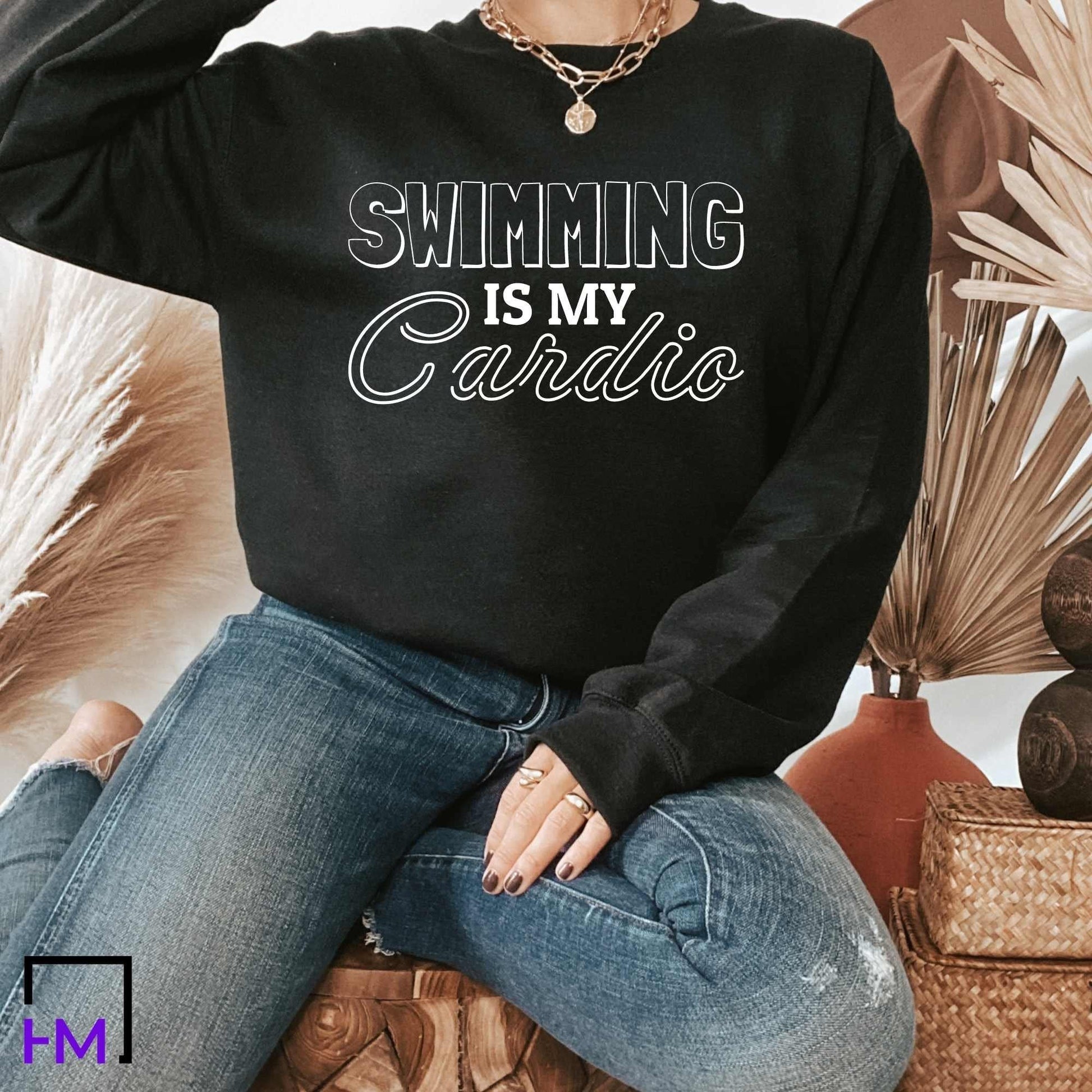 Swimming is My Cardio Swimming Themed Shirt