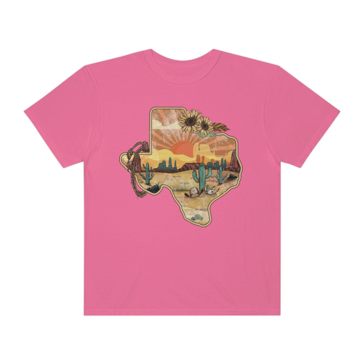 Texas Western Shirt, Comfort Colors Western Graphic Tee | Cowgirl T-Shirt