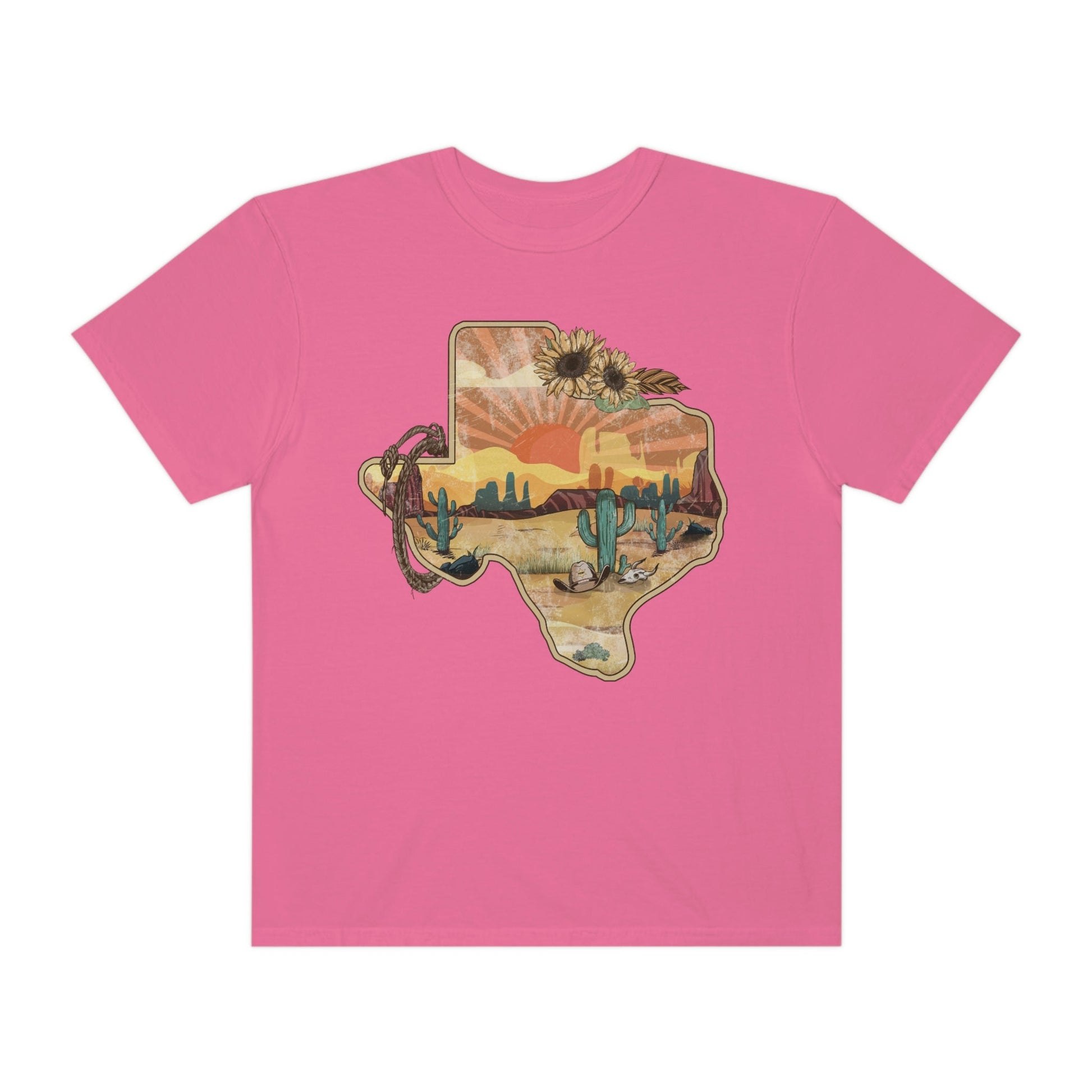 Texas Western Shirt, Comfort Colors Western Graphic Tee | Cowgirl T-Shirt