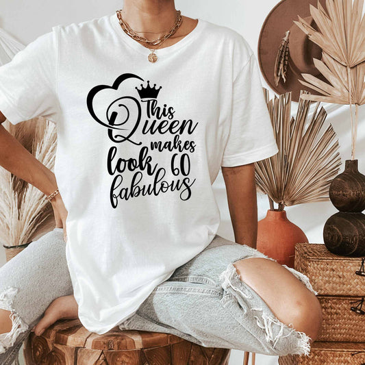 This Queen Makes 60 Look Fabulous, 60 Birthday Shirt for Women, Gift for 60th Birthday Party HMDesignStudioUS