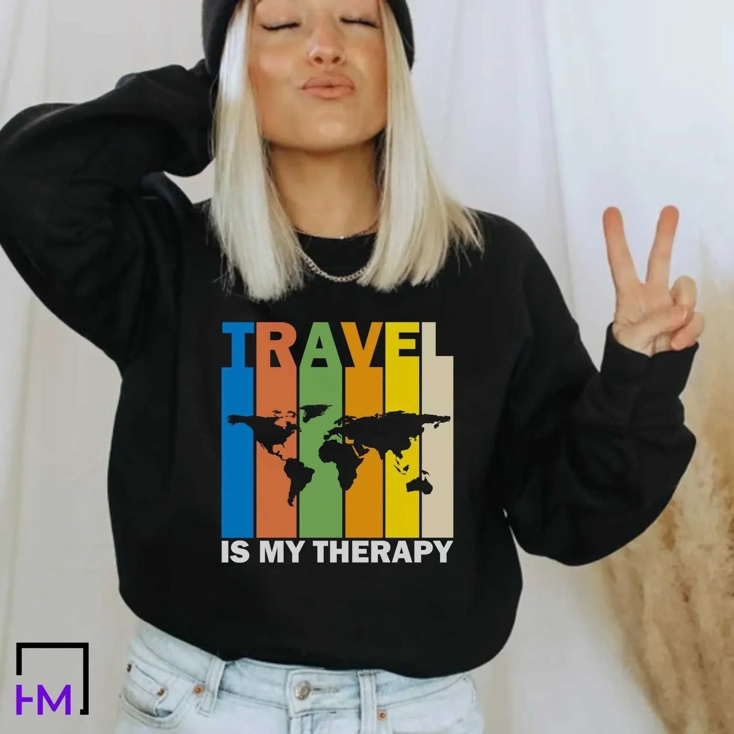 Travel Therapy Shirt | International World Traveling Buddies, Girls Trip Gift, Mother Daughter Vacation, Besties Reunion-Plus Size Men Women
