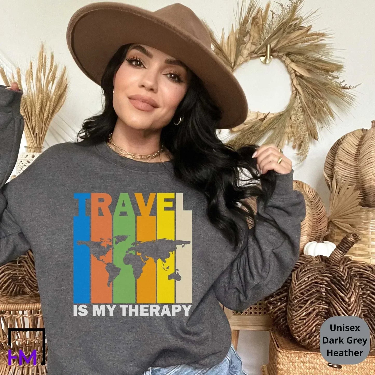 Travel Therapy Shirt | International World Traveling Buddies, Girls Trip Gift, Mother Daughter Vacation, Besties Reunion-Plus Size Men Women HMDesignStudioUS