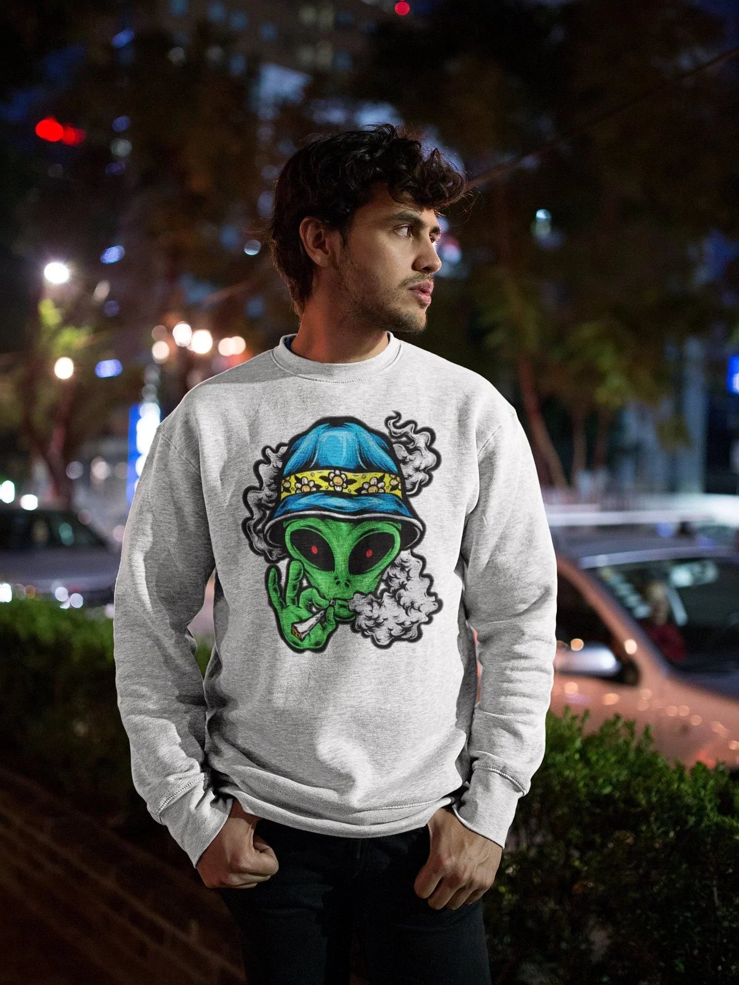 Trippy alien shop hoodie