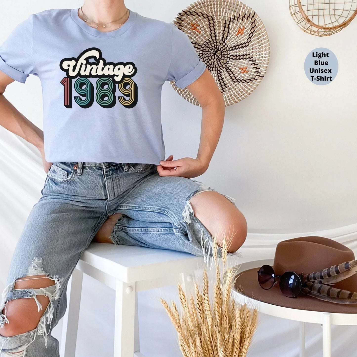 Vintage 1989, 33th Birthday Group Shirts, Birthday Crew, Birthday Squad, 33th Birthday Tee, Birthday Gift, Birthday Party Tees, Gift for Her