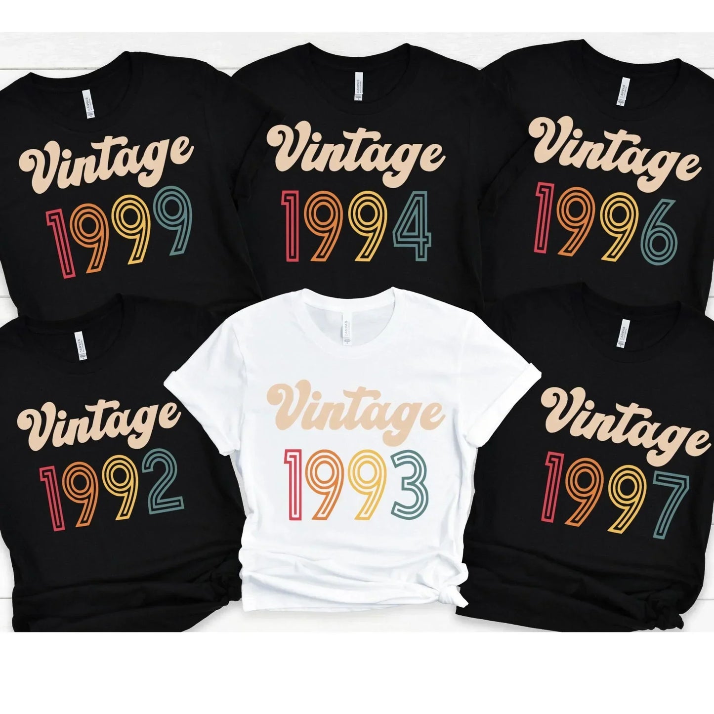 Vintage Birthday Shirts, Great for 90s babies, 30th Birthday T-shirt or 25th, 26th, 27th, 28th, 29th Birthday Gift for Party Celebration HMDesignStudioUS