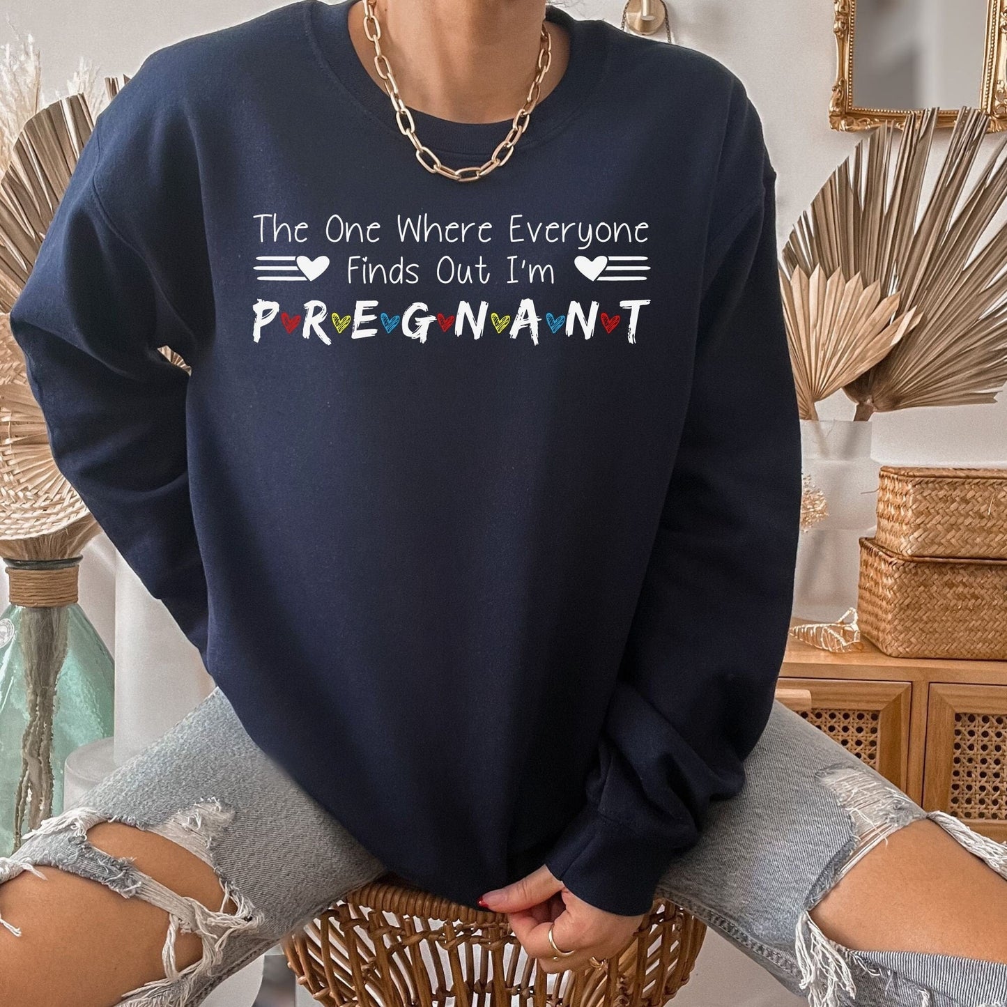 Where Everyone Finds Out I'm Pregnant! Friends Themed Pregnancy Reveal Shirt