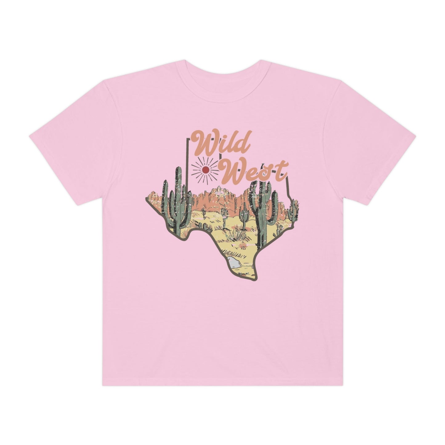 Wild West Texas Shirt, Comfort Colors Funny Western Graphic Tee