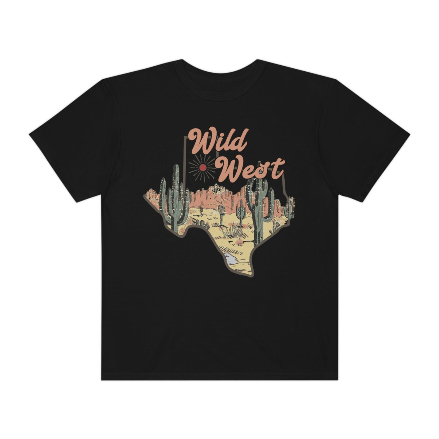 Wild West Texas Shirt, Comfort Colors Funny Western Graphic Tee